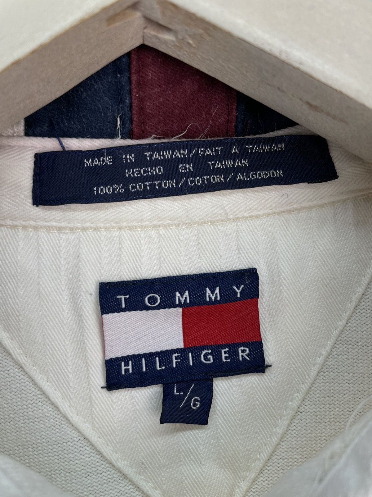 Tommy Hilfiger Vintage 90s Tommy Hilfiger rugby style polo long sleeve Size US L / EU 52-54 / 3 - 9 Thumbnail