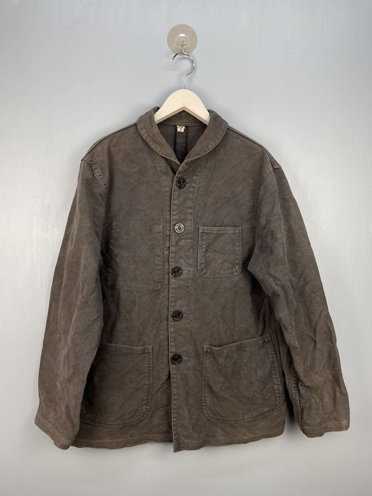 Japanese Brand Gowest USN Shawl collar jacket Size US L / EU 52-54 / 3 - 1 Thumbnail