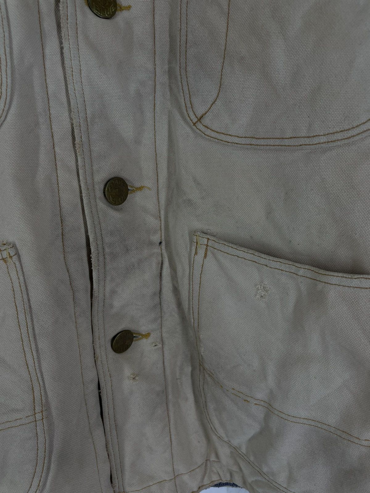 Blue Blue Japan HR market Blue Blue Japan Chore jacket distress design Size US M / EU 48-50 / 2 - 6 Thumbnail