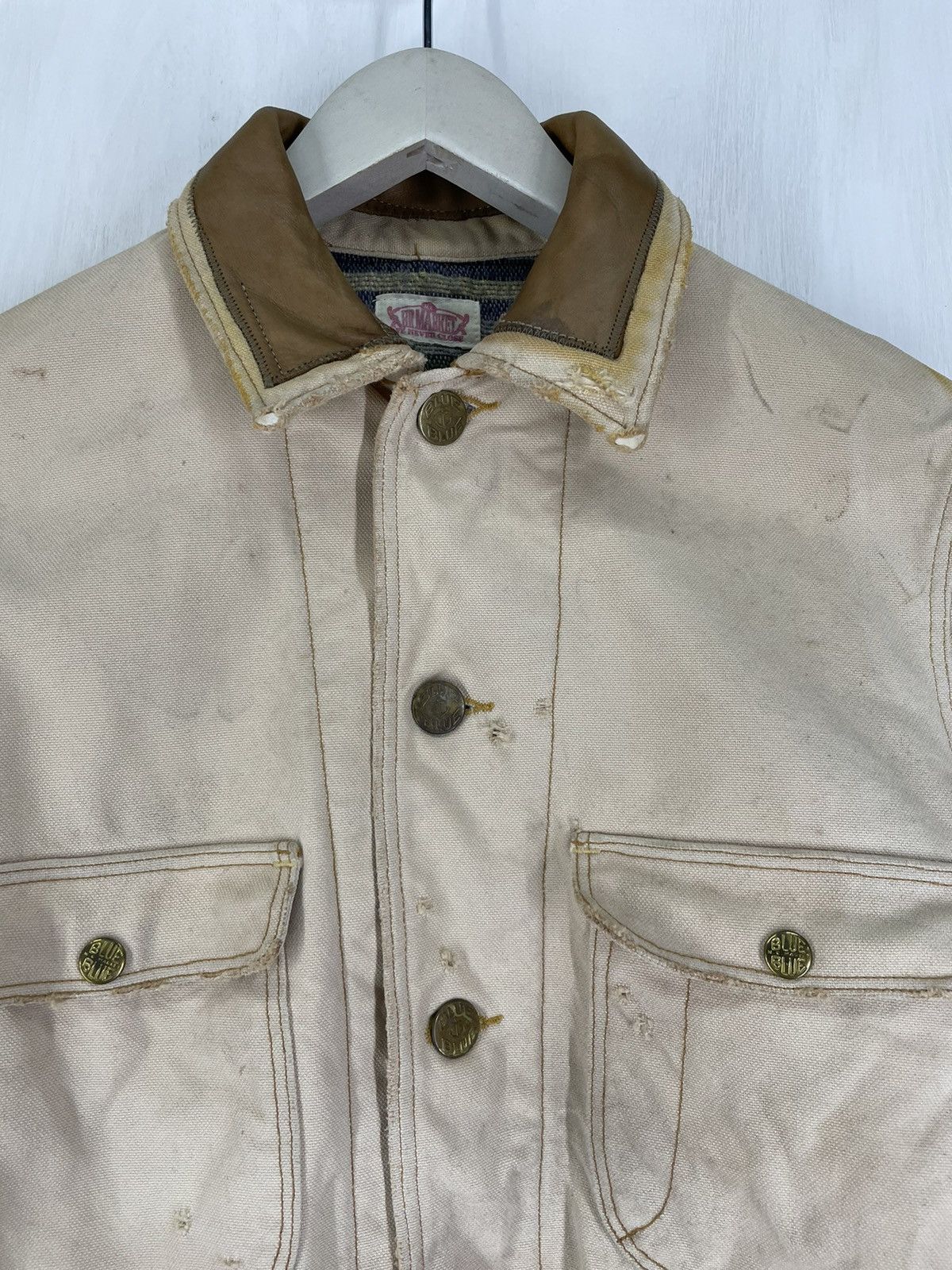 Blue Blue Japan HR market Blue Blue Japan Chore jacket distress design Size US M / EU 48-50 / 2 - 3 Thumbnail