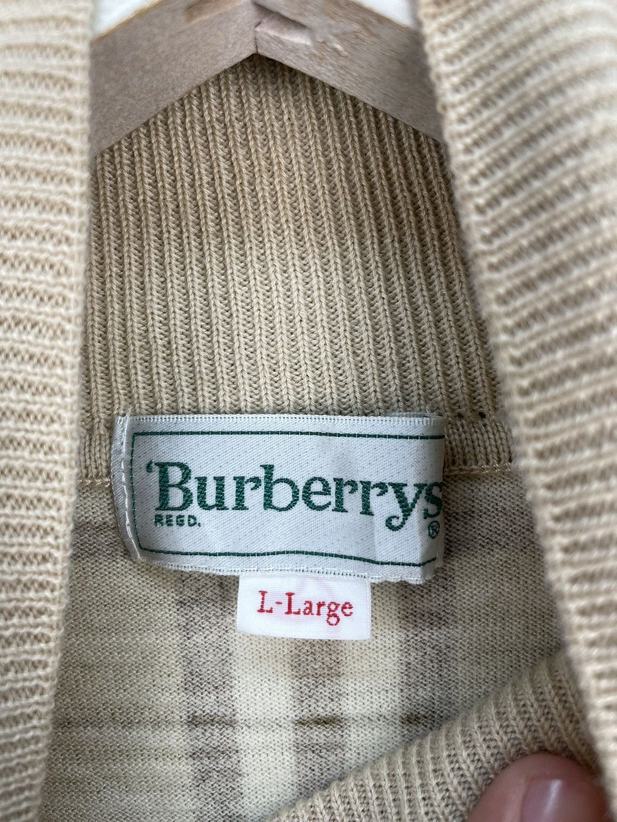 Burberry Vintage Burberrys nova check turtleneck wool shirt Size L / US 10 / IT 46 - 4 Thumbnail