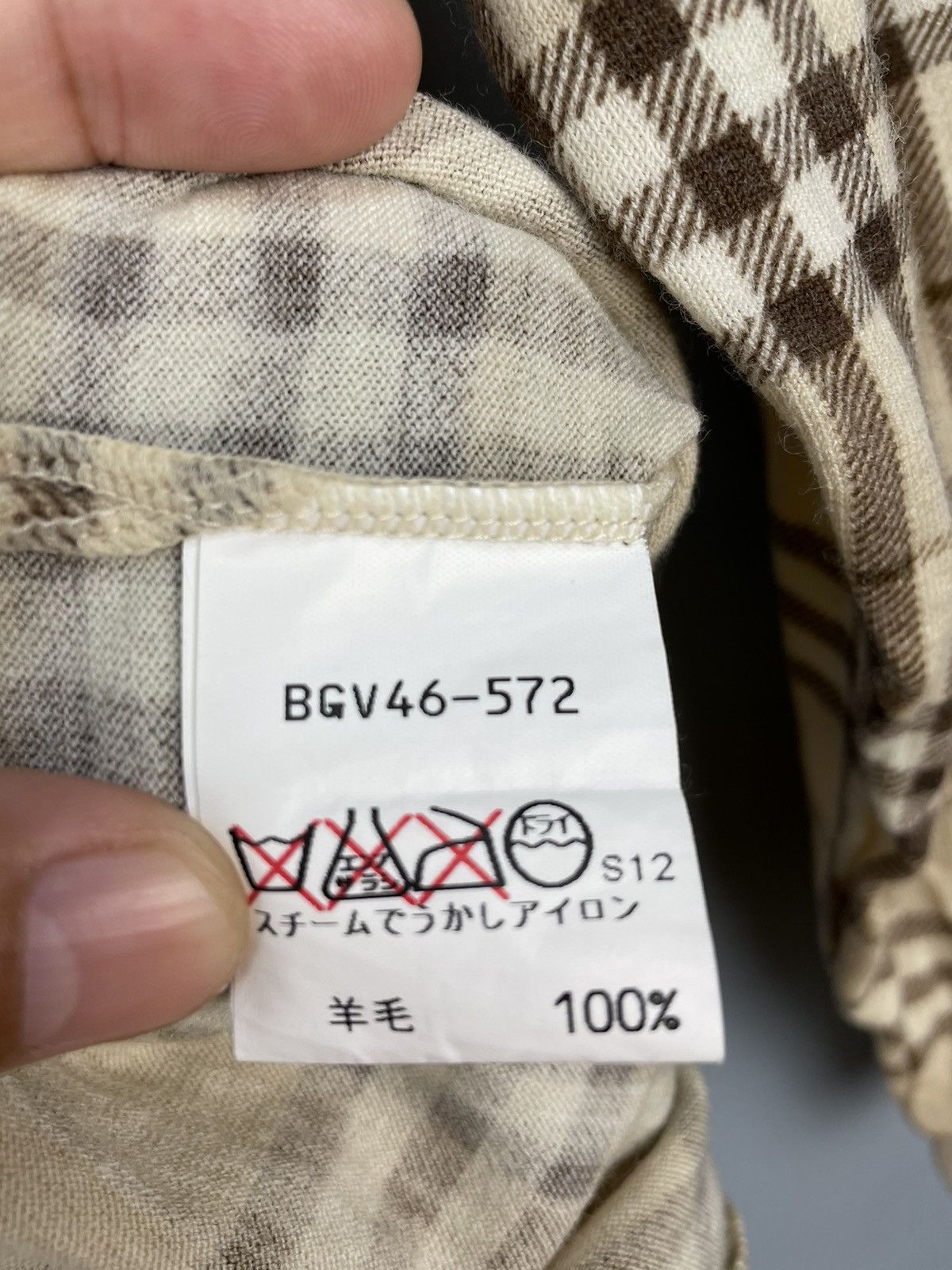 Burberry Vintage Burberrys nova check turtleneck wool shirt Size L / US 10 / IT 46 - 5 Thumbnail