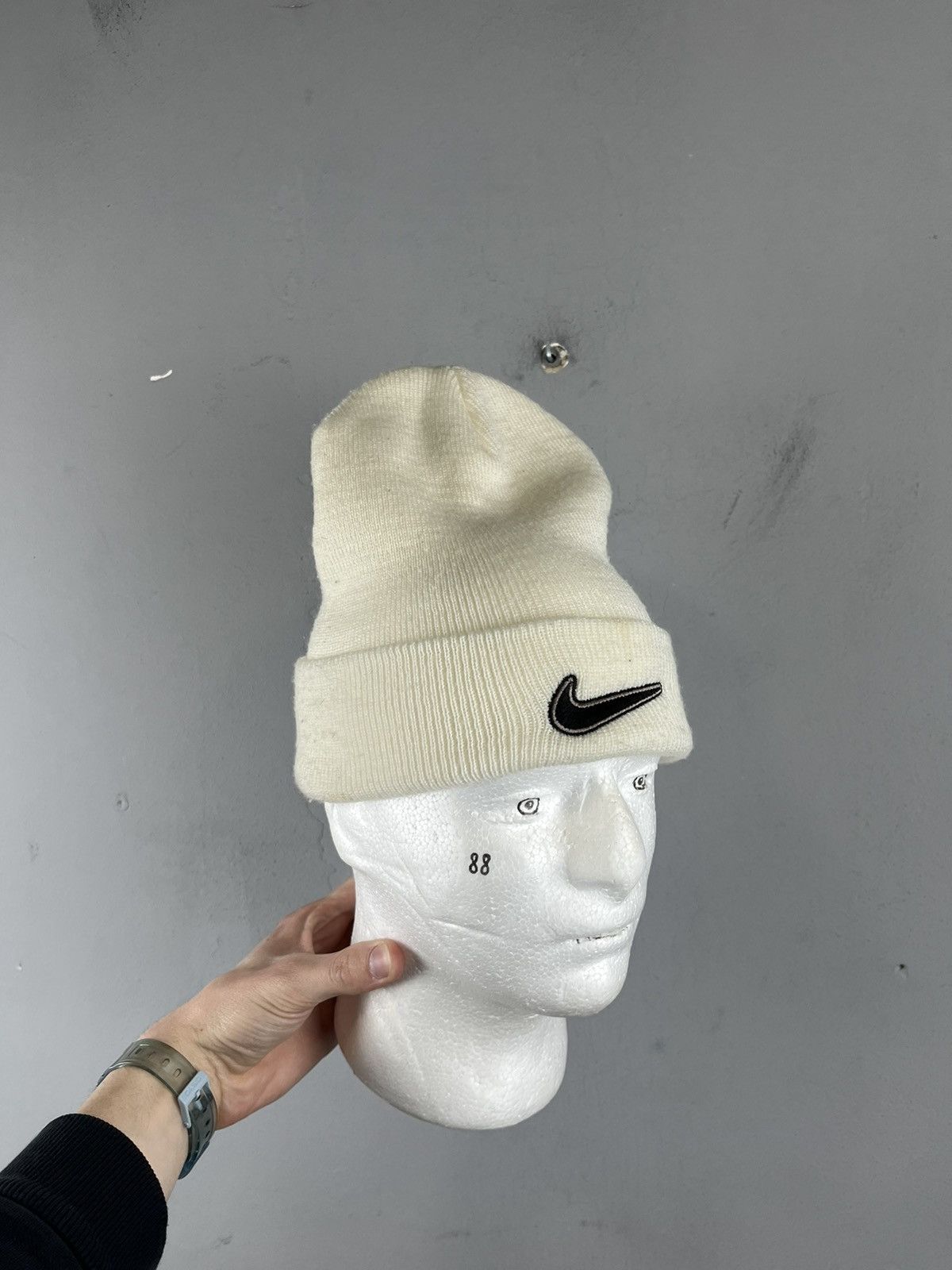 Nike × Vintage Vintage Nike hats white y2k 90s Size ONE SIZE - 1 Thumbnail