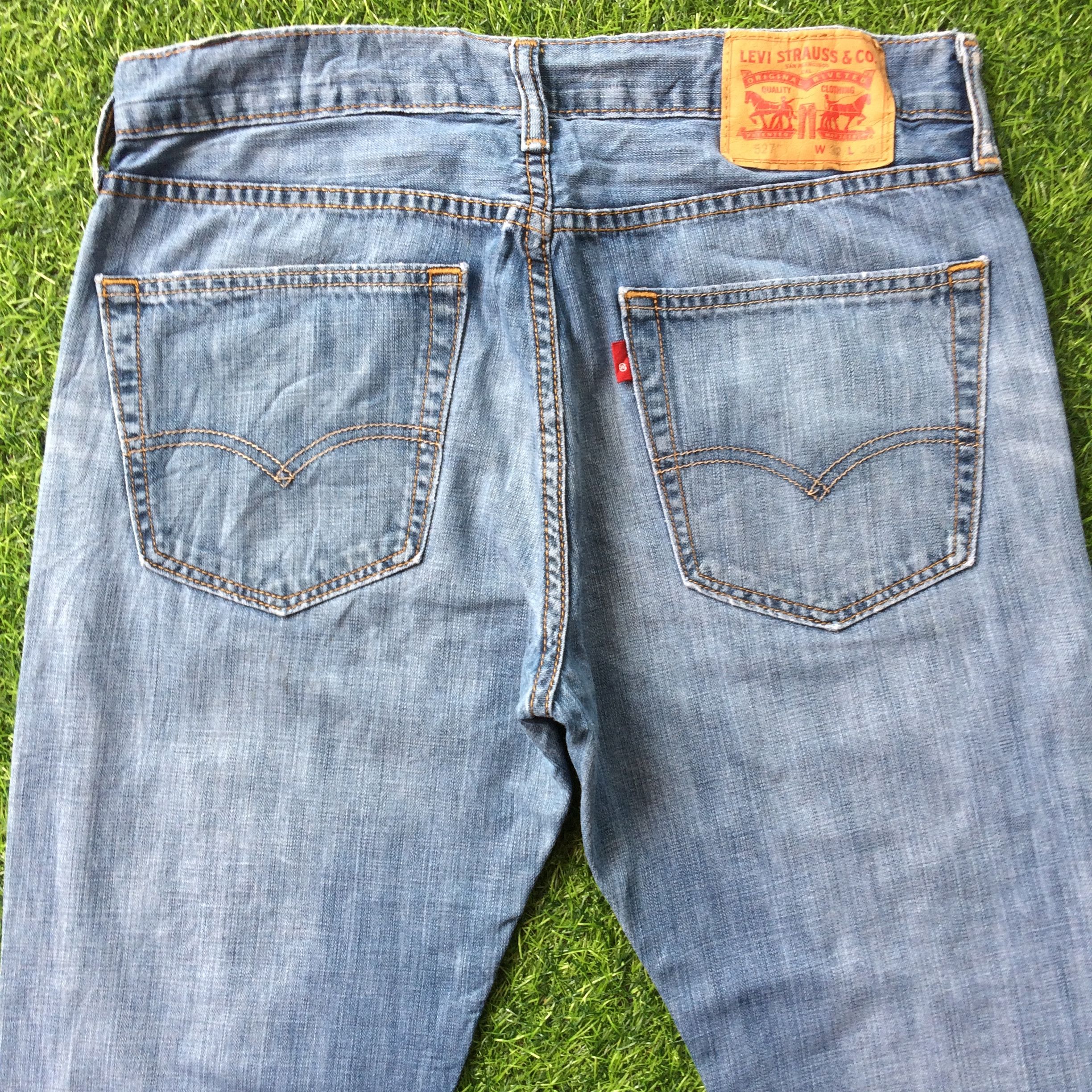 Levi's Vintage Distressed Levis 527 Bootcut Jeans #B-760 Size 32" / US 10 / IT 46 - 4 Thumbnail