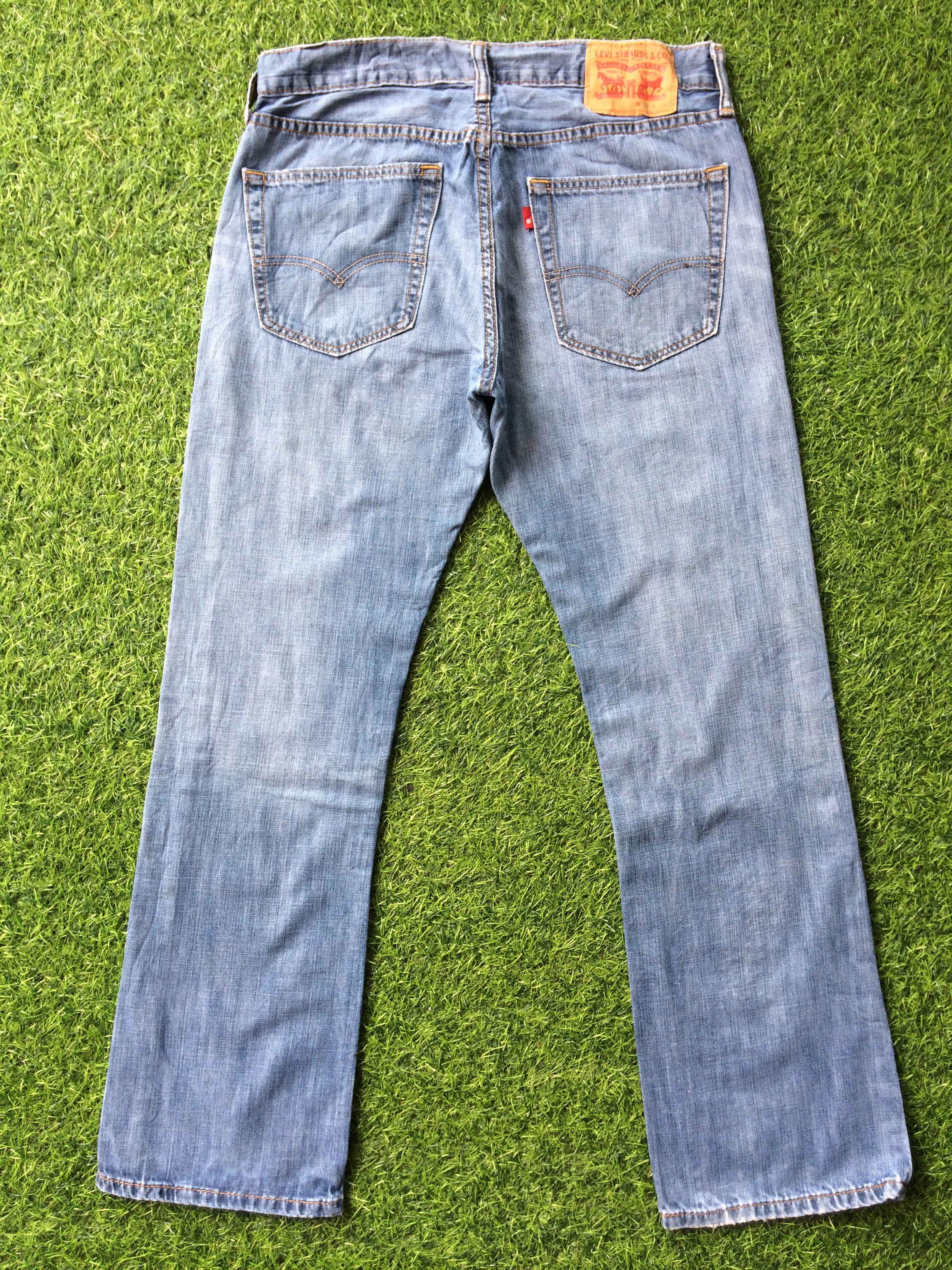 Levi's Vintage Distressed Levis 527 Bootcut Jeans #B-760 Size 32" / US 10 / IT 46 - 2 Thumbnail