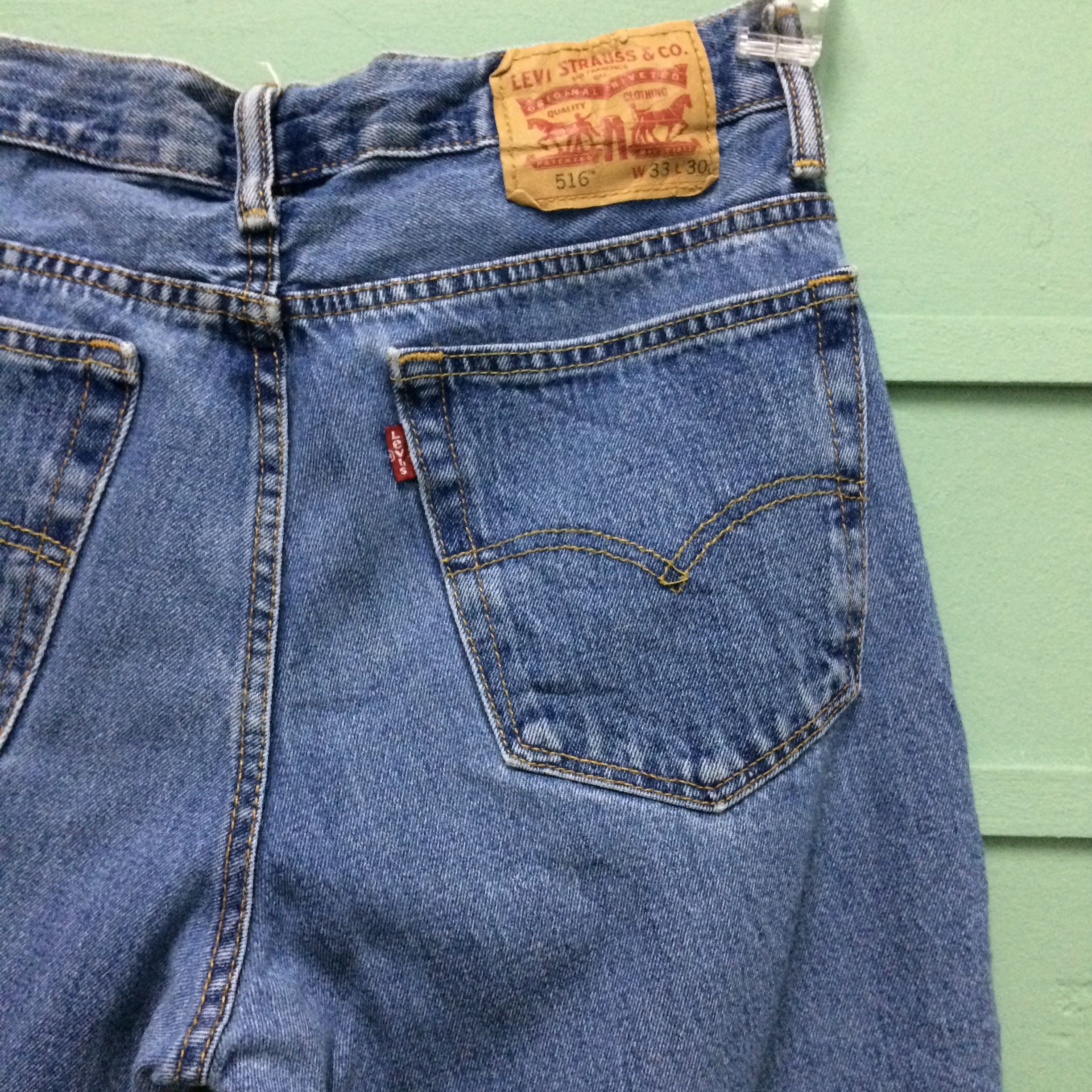 Levi's Vintage Distressed Levis 516 Jeans #B-168 Size US 31 - 8 Thumbnail