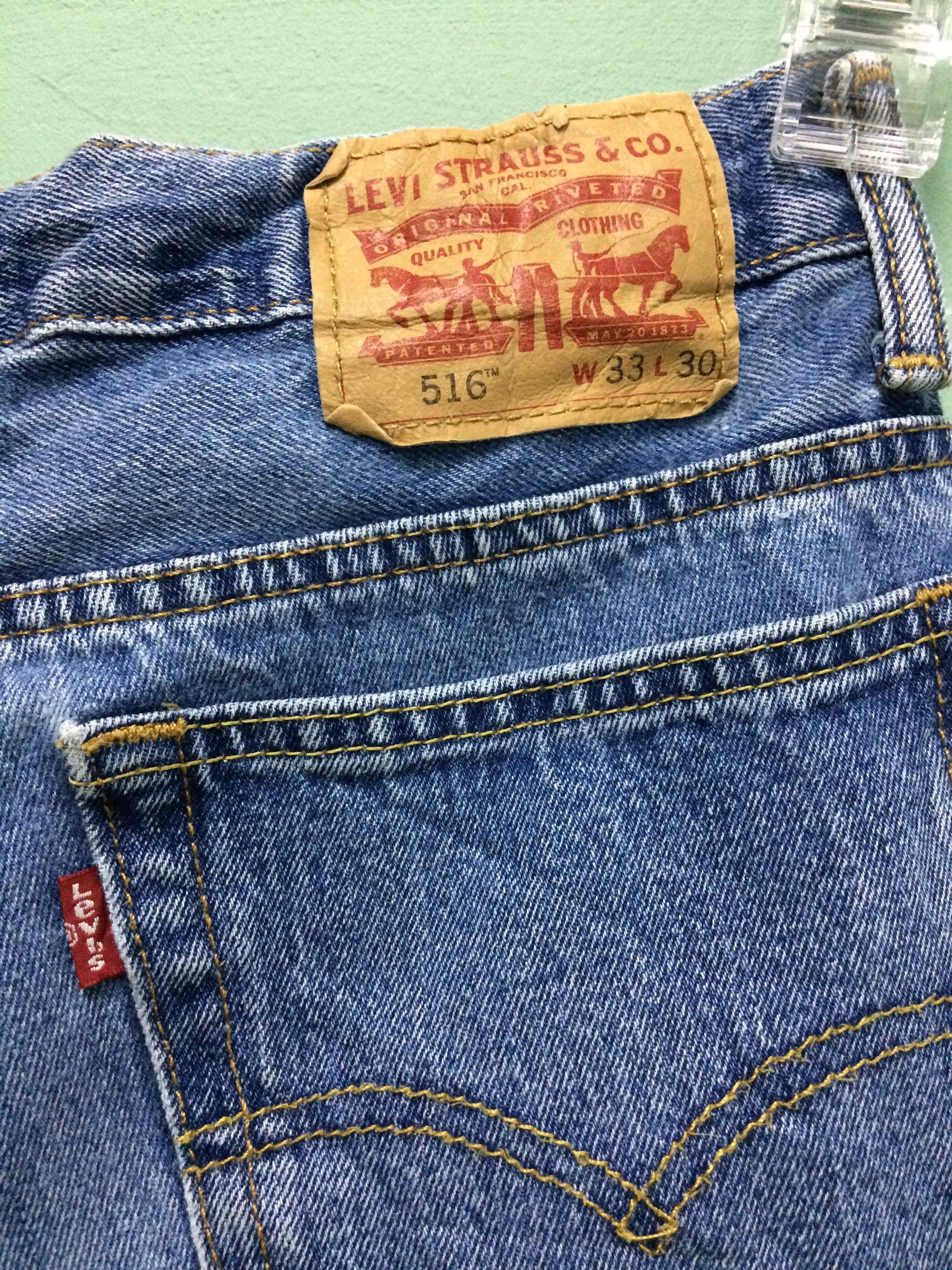 Levi's Vintage Distressed Levis 516 Jeans #B-168 Size US 31 - 9 Thumbnail
