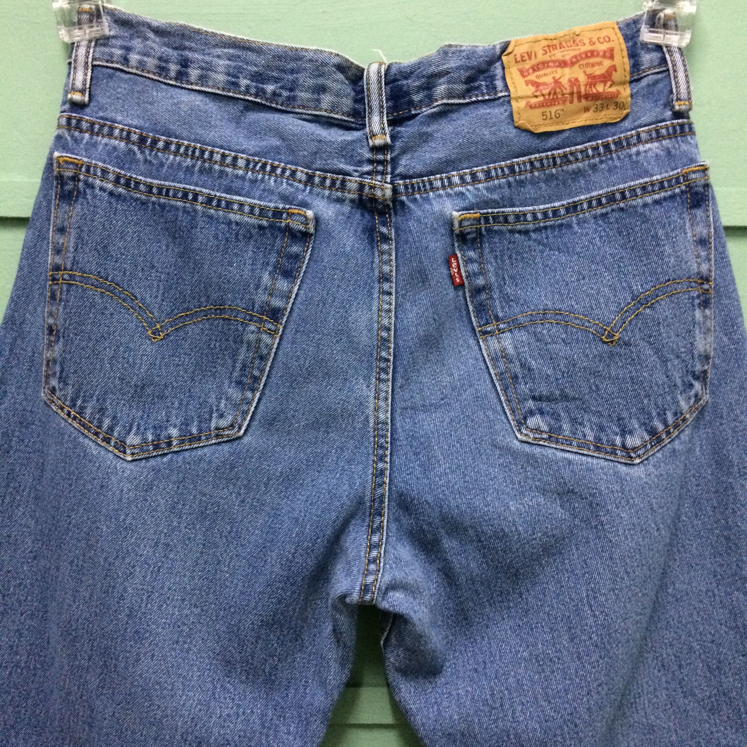 Levi's Vintage Distressed Levis 516 Jeans #B-168 Size US 31 - 7 Thumbnail