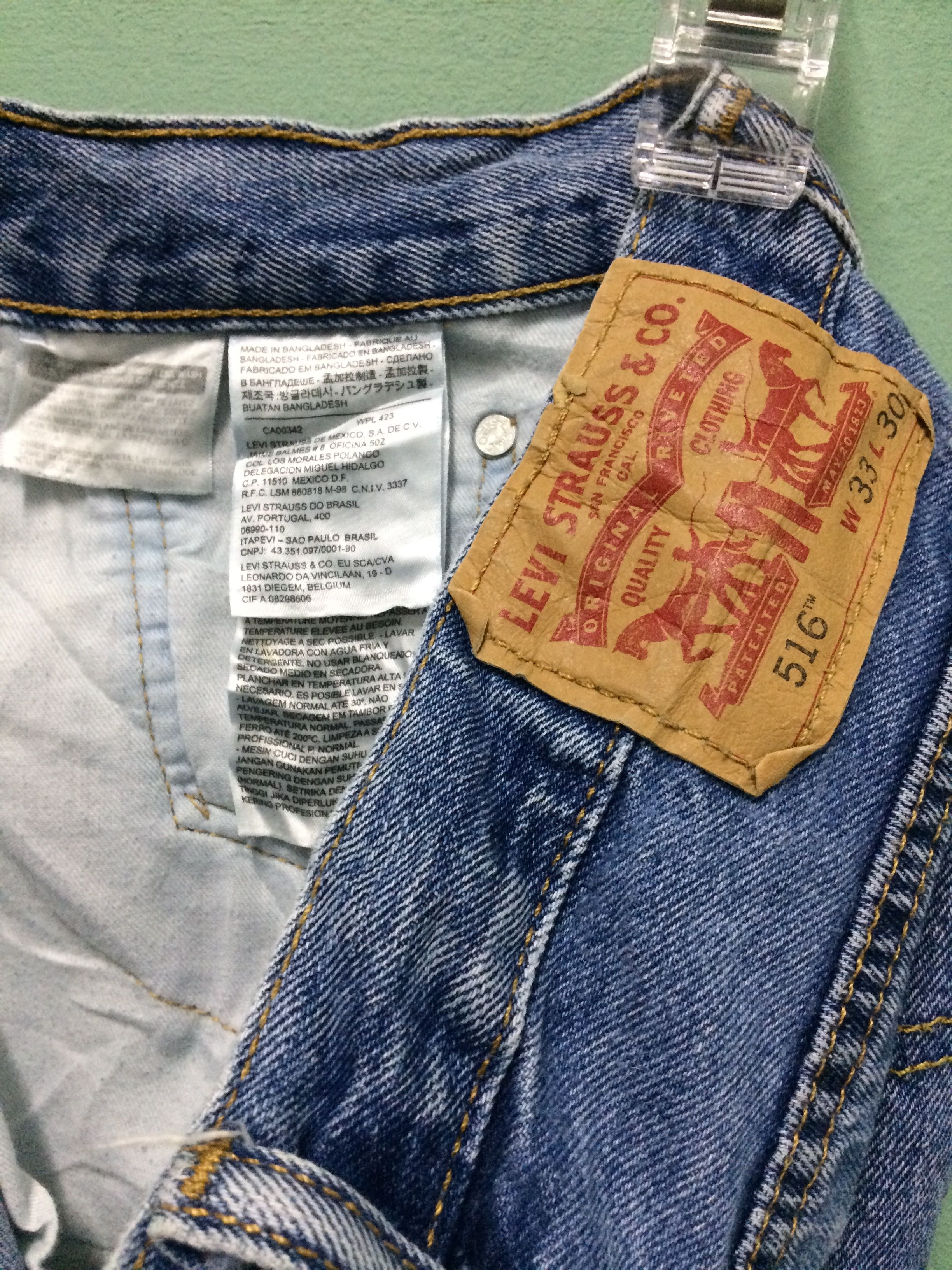 Levi's Vintage Distressed Levis 516 Jeans #B-168 Size US 31 - 10 Thumbnail