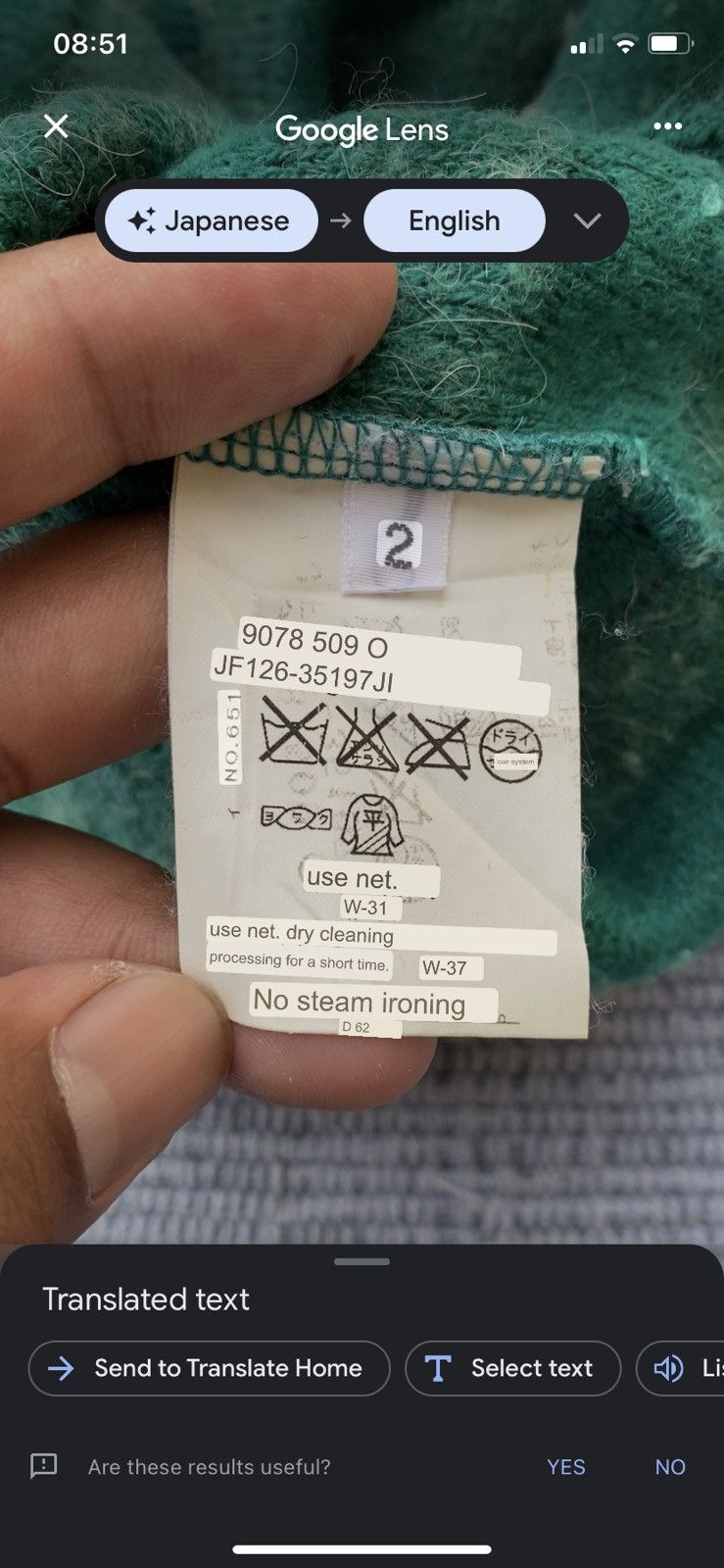 Boycott green striped sweater Size US M / EU 48-50 / 2 - 7 Thumbnail