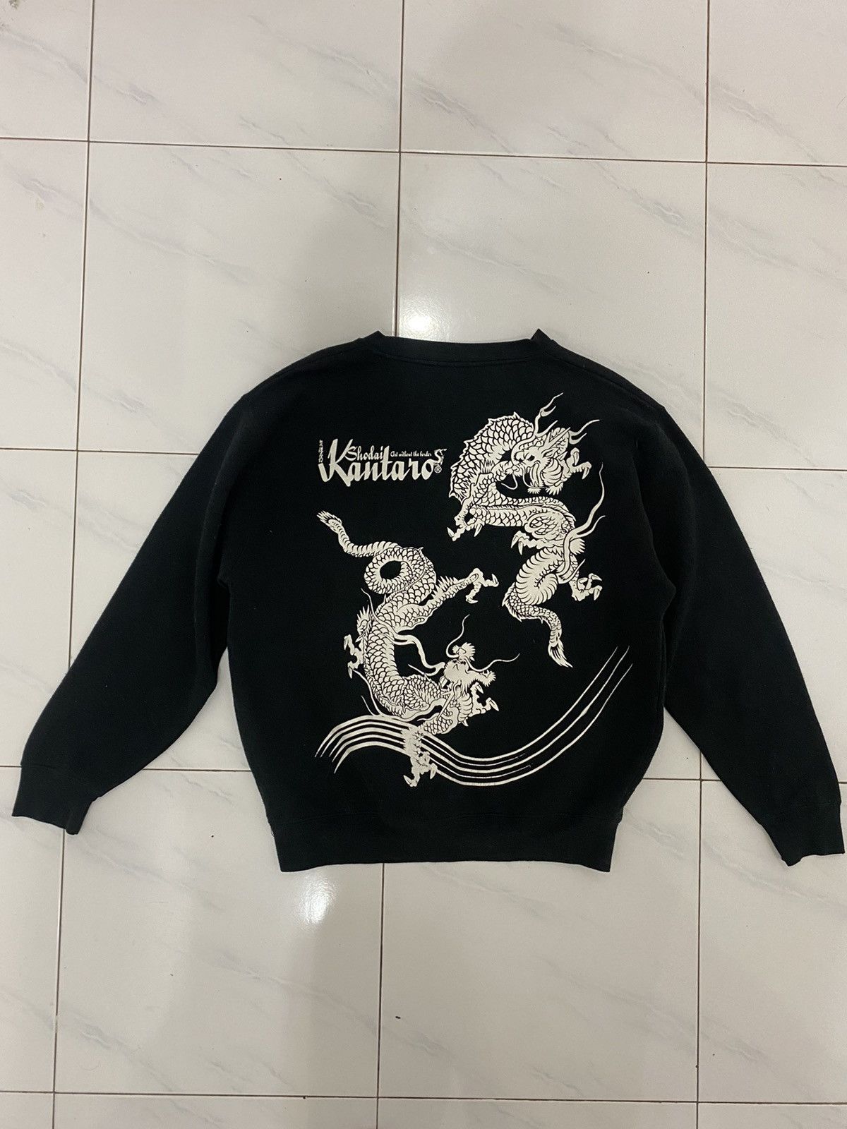 Japanese Brand 🔥Vintage🔥 Shodai Kantaro Dragon Printed Sweatshirt Size US L / EU 52-54 / 3 - 2 Thumbnail