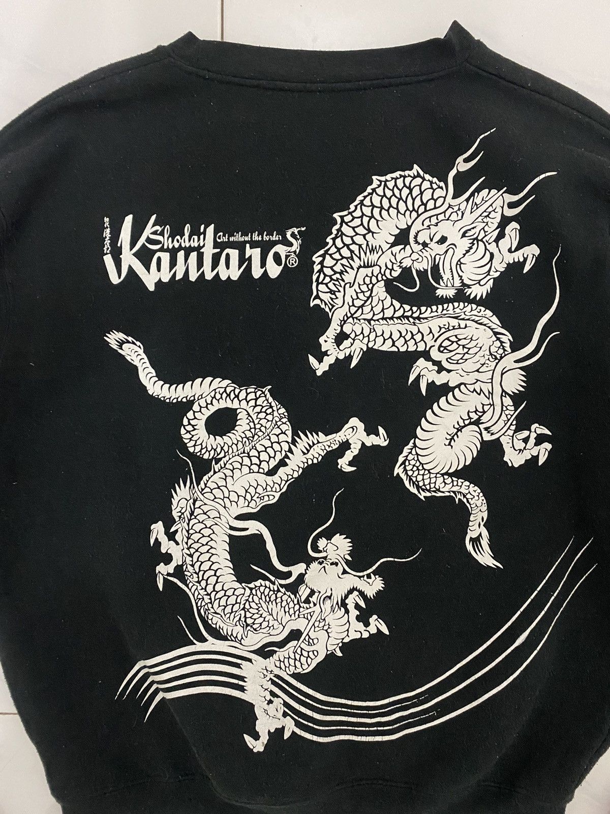 Japanese Brand 🔥Vintage🔥 Shodai Kantaro Dragon Printed Sweatshirt Size US L / EU 52-54 / 3 - 3 Thumbnail