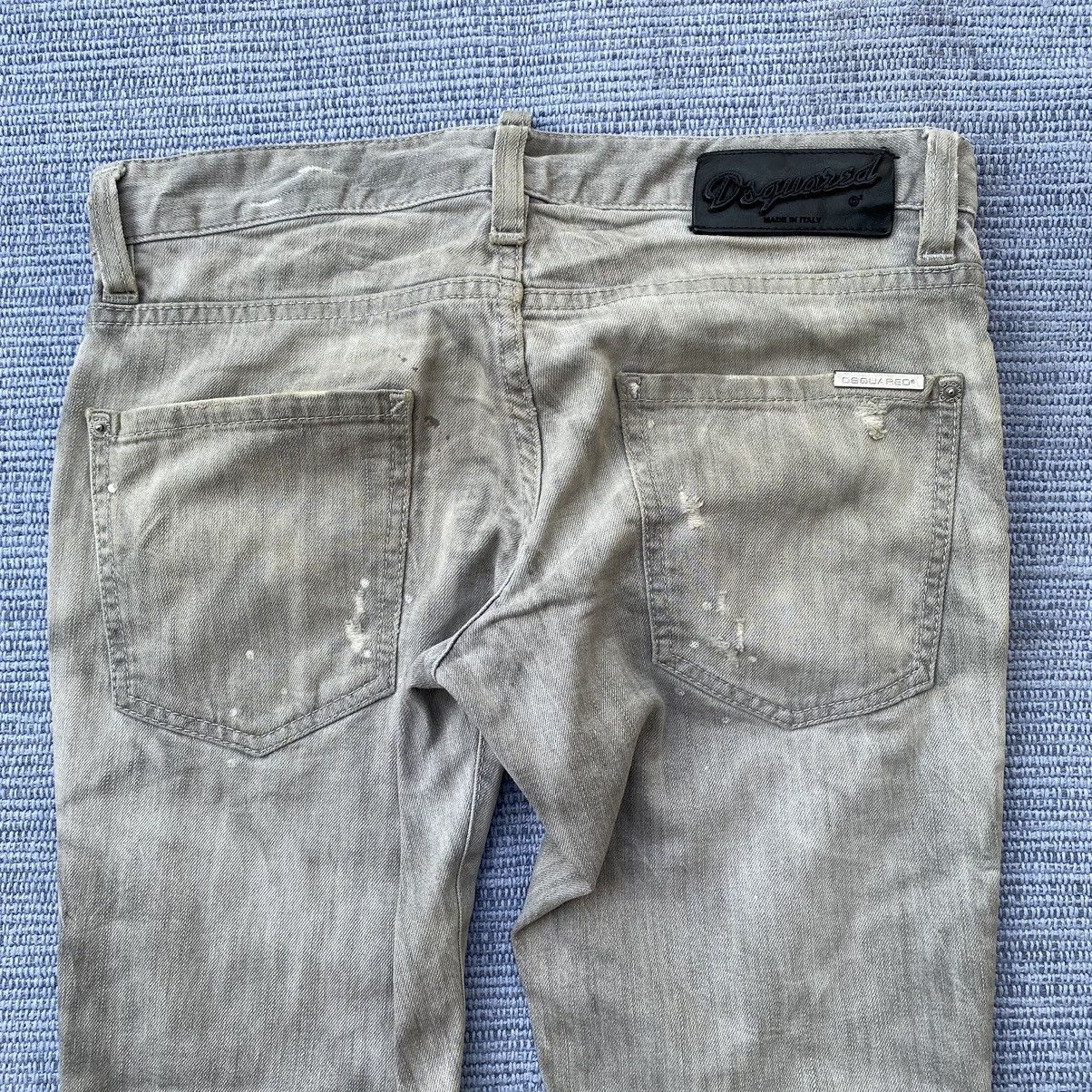 grey painted jeans
