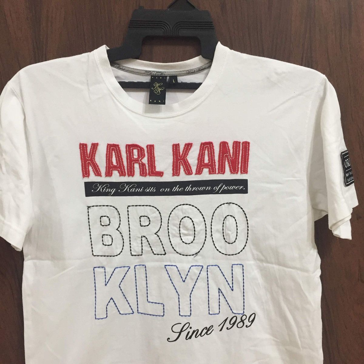 Karl Kani Vintage Karl Kani t shirt embroidered hip hop L fit M Size US M / EU 48-50 / 2 - 2 Thumbnail
