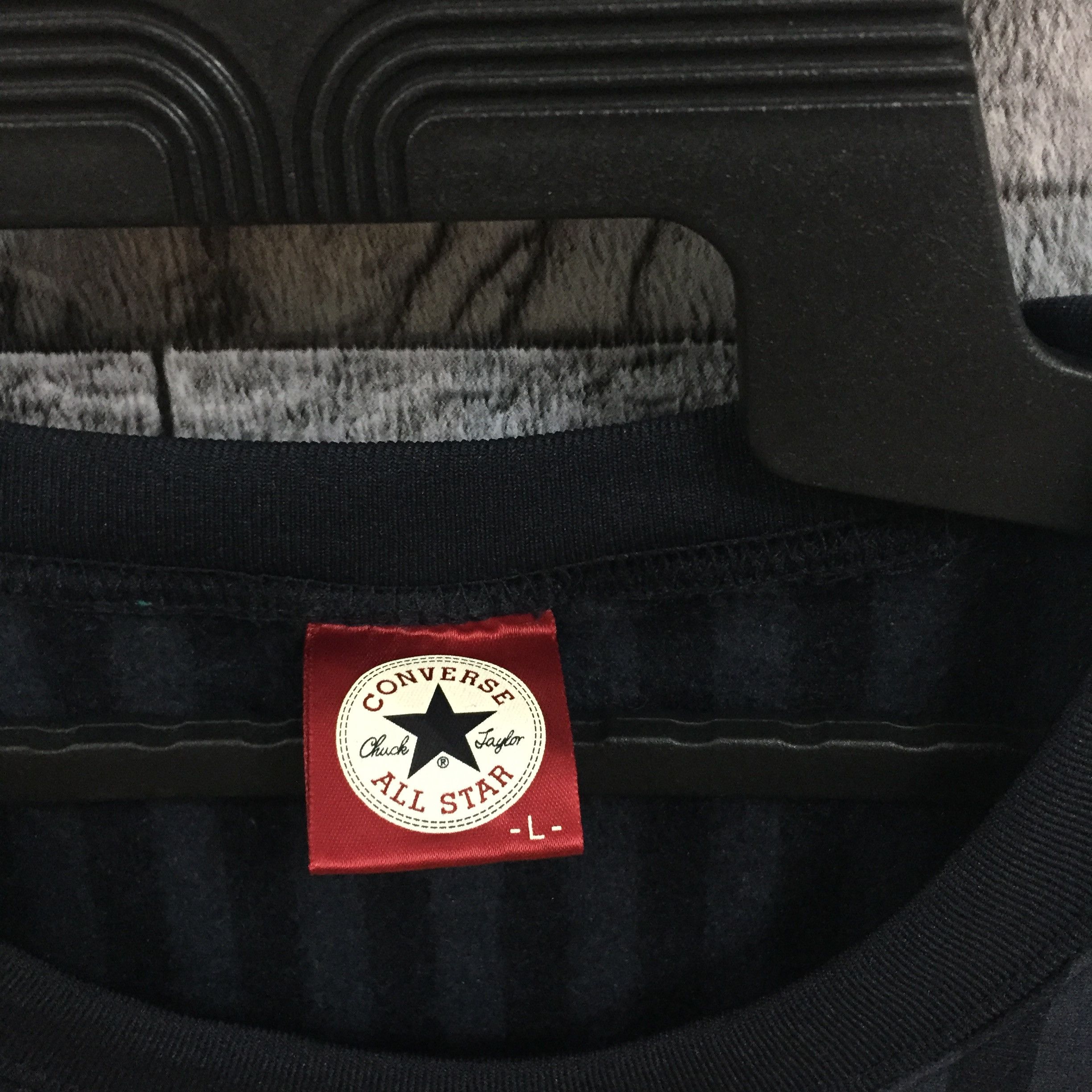 Converse Vintage CONVERSE sweatshirt stripe small logo size L Size US L / EU 52-54 / 3 - 3 Thumbnail