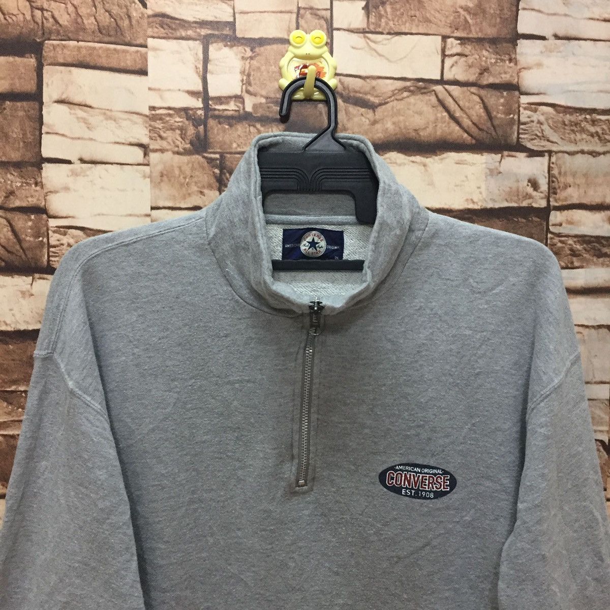 Converse Vintage CONVERSE sweatshirt small logo oversized 2L fit XXL Size US XXL / EU 58 / 5 - 2 Thumbnail