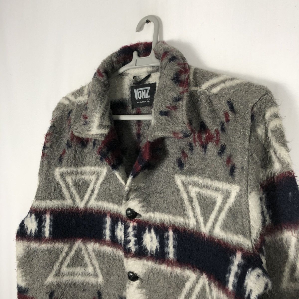 Japanese Brand Rare Vintage Vonz Navajo Indian Mohair Styles Fleece Jacket Size US M / EU 48-50 / 2 - 5 Thumbnail