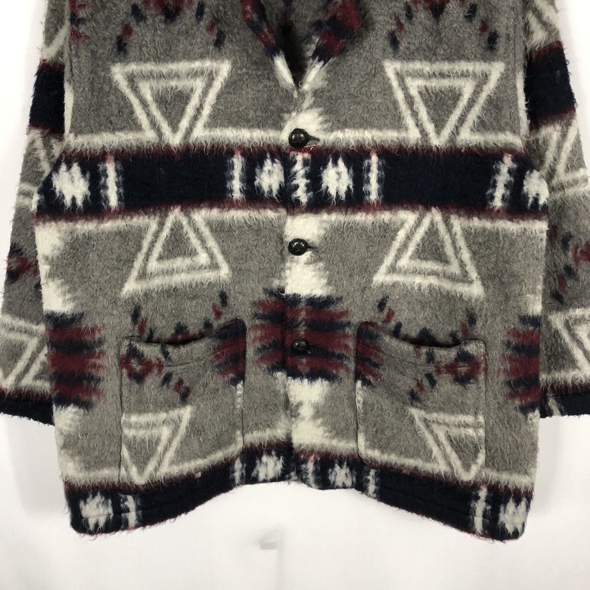 Japanese Brand Rare Vintage Vonz Navajo Indian Mohair Styles Fleece Jacket Size US M / EU 48-50 / 2 - 3 Thumbnail