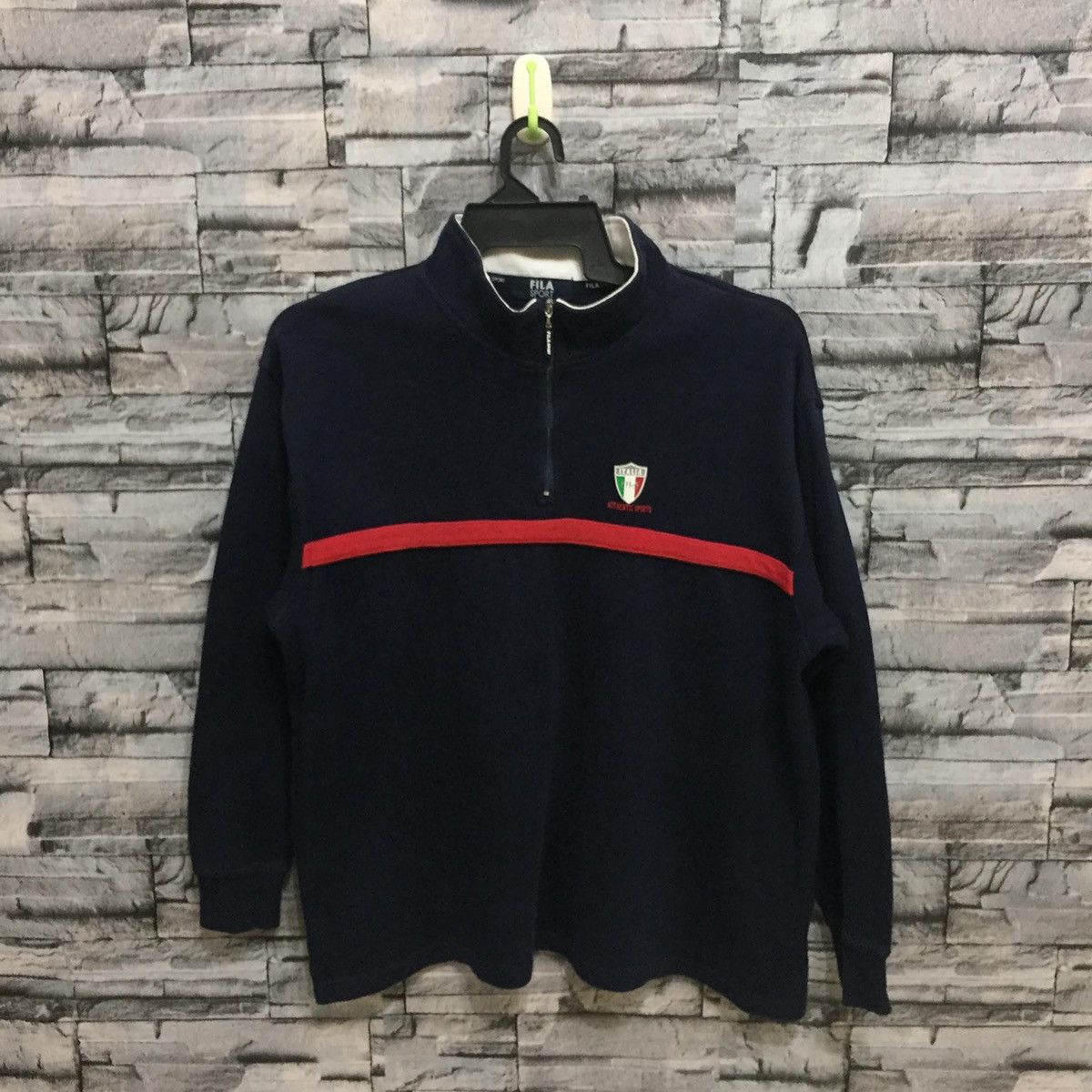 Fila Vintage fila sweatshirt small logo italian stripe Size US M / EU 48-50 / 2 - 1 Thumbnail