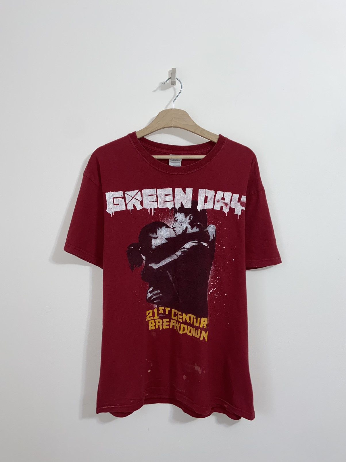 Band Tees Vintage Green Day 21 Century Breakdown T-Shirt Tour 2009-10 Size US L / EU 52-54 / 3 - 1 Thumbnail