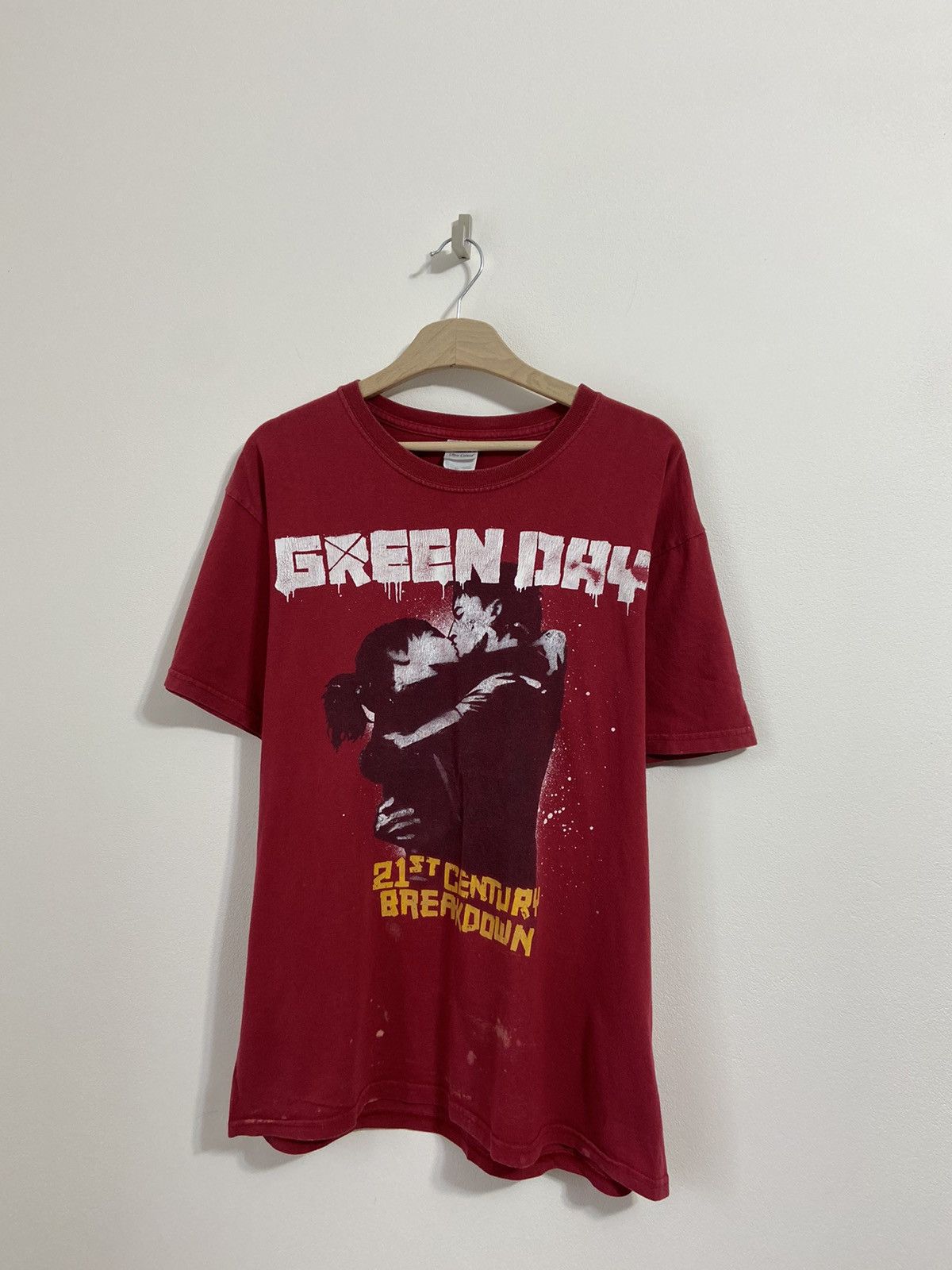 Band Tees Vintage Green Day 21 Century Breakdown T-Shirt Tour 2009-10 Size US L / EU 52-54 / 3 - 4 Thumbnail
