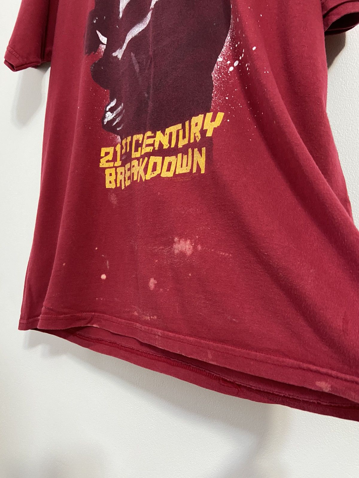 Band Tees Vintage Green Day 21 Century Breakdown T-Shirt Tour 2009-10 Size US L / EU 52-54 / 3 - 10 Thumbnail