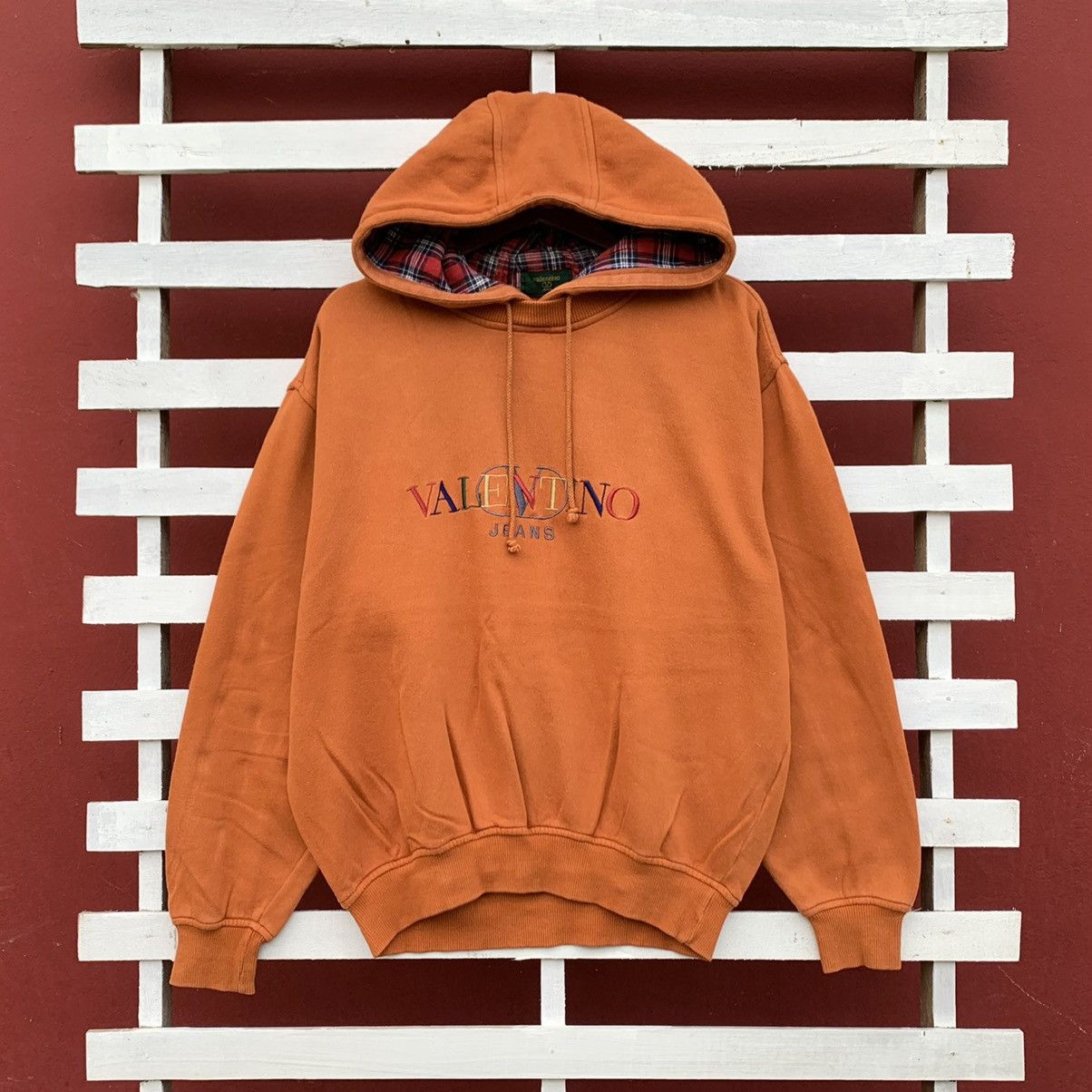 Valentino Valentino Jeans Hoodie Sweatshirt Embroidered Rainbow Logo |  Grailed