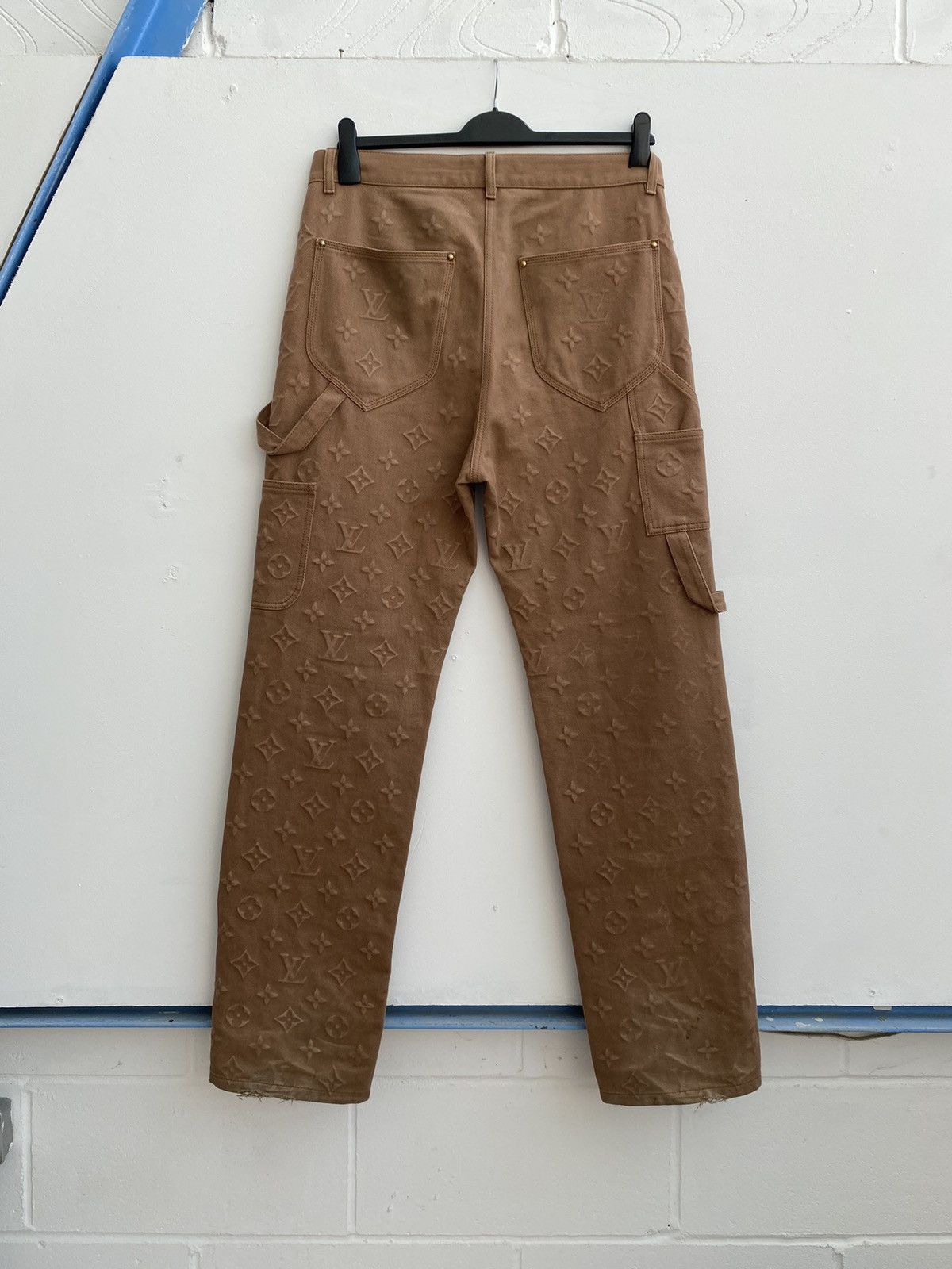 Louis Vuitton LV monogram logo Carpenter Painter Trousers FW21 Runway