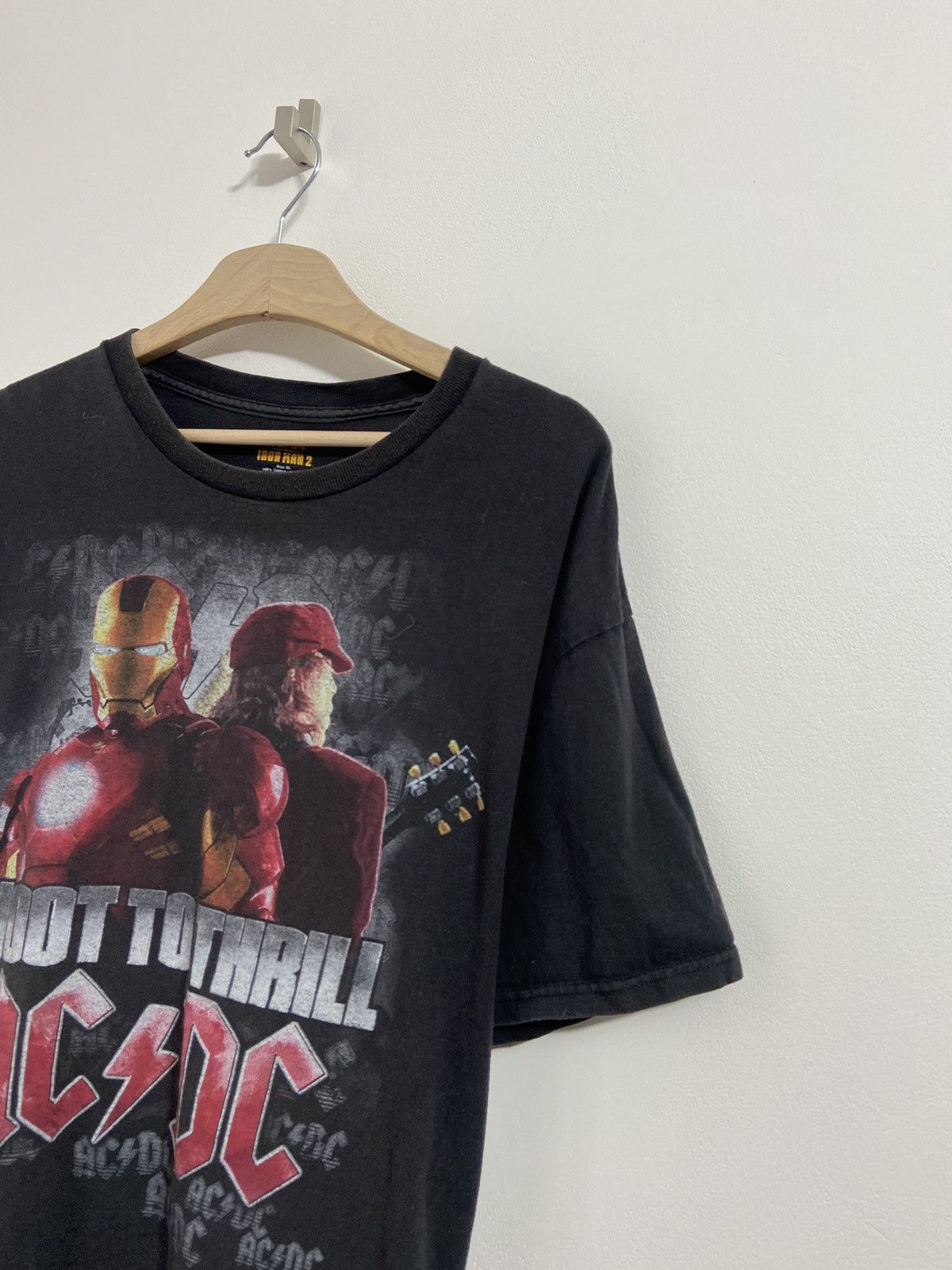 Iron Maiden Vintage Shirt AC/Dc Shoot To Thrill Iron Man2 Size US XL / EU 56 / 4 - 4 Thumbnail