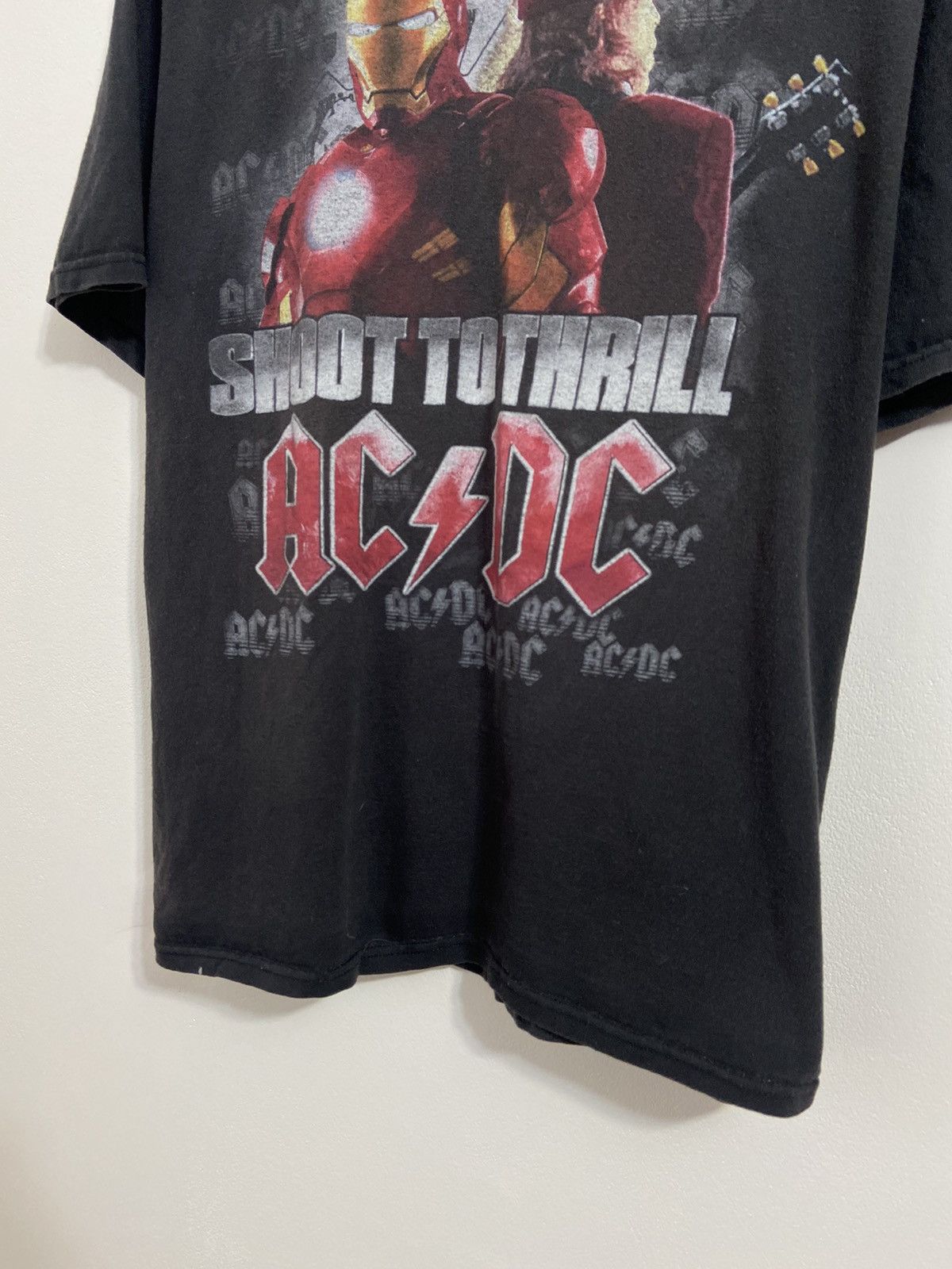 Iron Maiden Vintage Shirt AC/Dc Shoot To Thrill Iron Man2 Size US XL / EU 56 / 4 - 3 Thumbnail