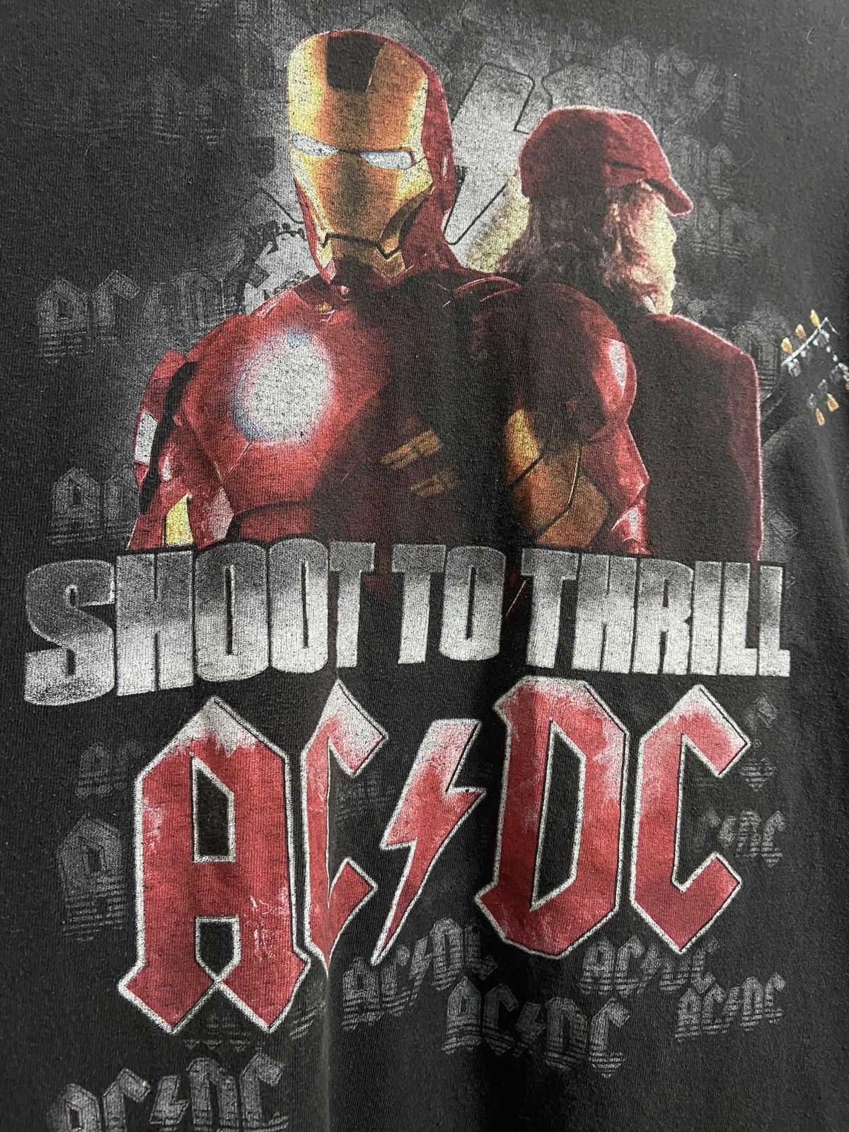 Iron Maiden Vintage Shirt AC/Dc Shoot To Thrill Iron Man2 Size US XL / EU 56 / 4 - 6 Thumbnail