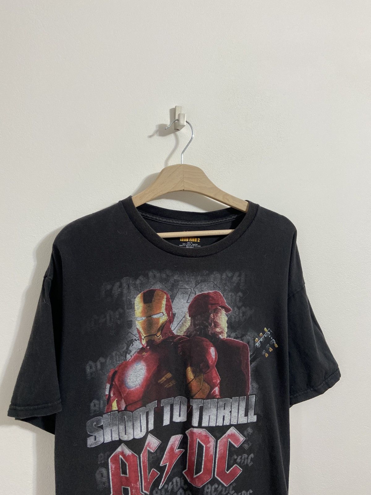 Iron Maiden Vintage Shirt AC/Dc Shoot To Thrill Iron Man2 Size US XL / EU 56 / 4 - 2 Thumbnail
