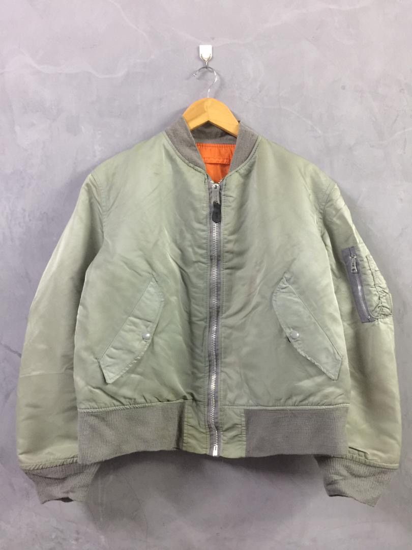 Alpha Industries VINTAGE ALPHA INDUSTRIES MA 1 FLIGHT JACKET - Medium Size US M / EU 48-50 / 2 - 3 Thumbnail