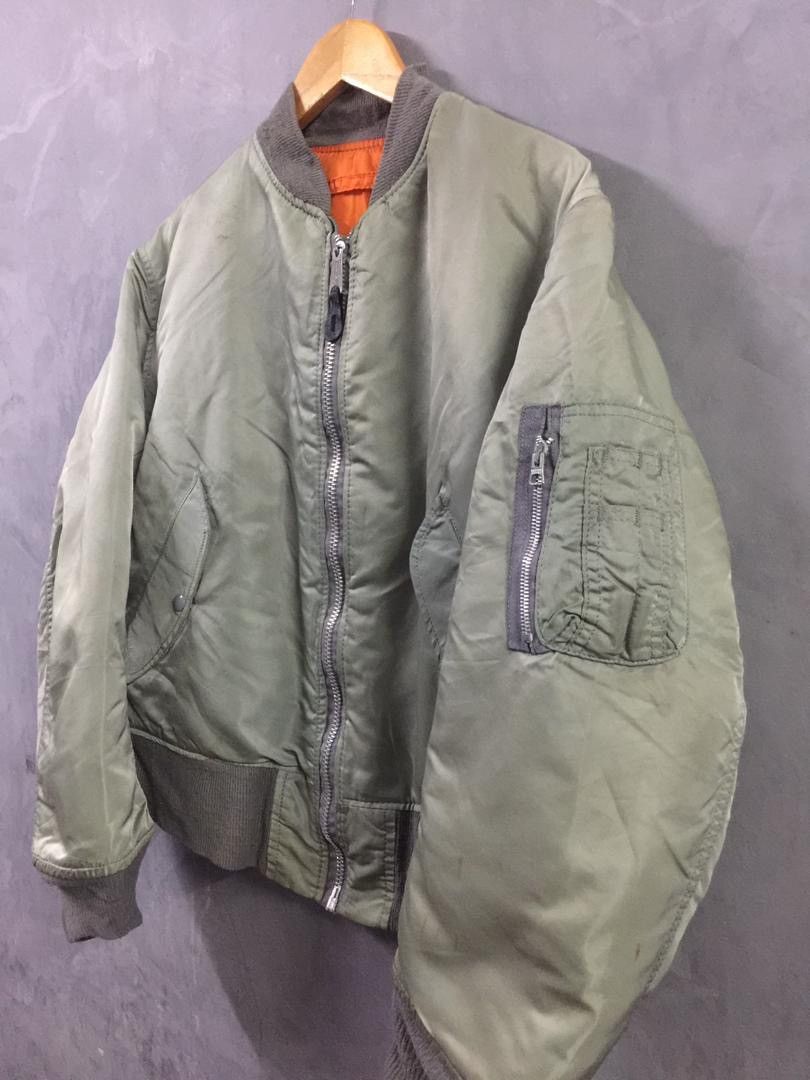 Alpha Industries VINTAGE ALPHA INDUSTRIES MA 1 FLIGHT JACKET - Medium Size US M / EU 48-50 / 2 - 4 Thumbnail