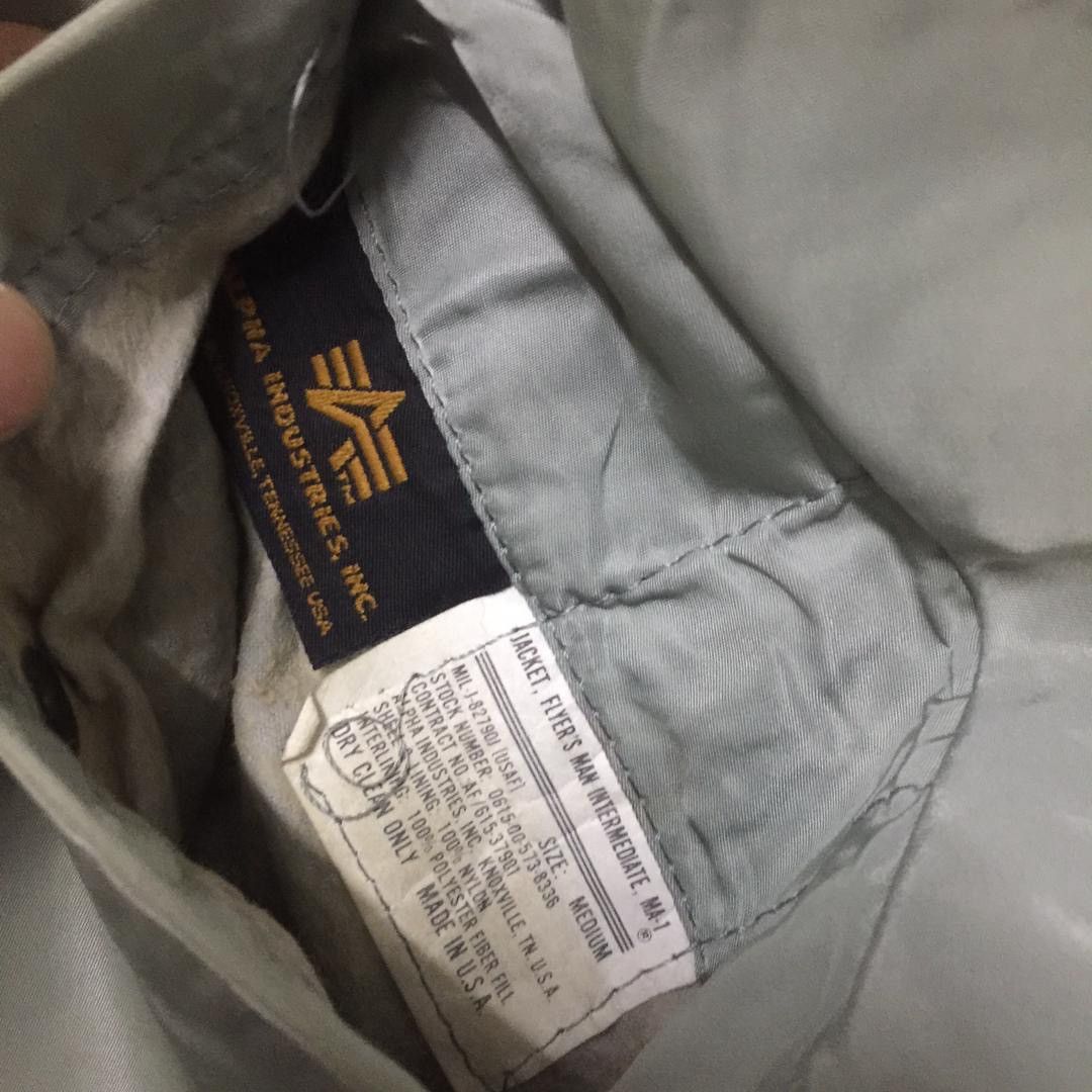 Alpha Industries VINTAGE ALPHA INDUSTRIES MA 1 FLIGHT JACKET - Medium Size US M / EU 48-50 / 2 - 11 Thumbnail