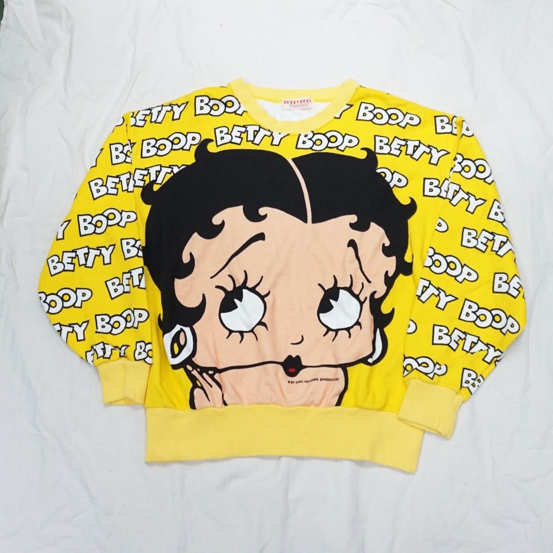 Vintage 80's Betty Boop Sweater Size US M / EU 48-50 / 2 - 1 Thumbnail