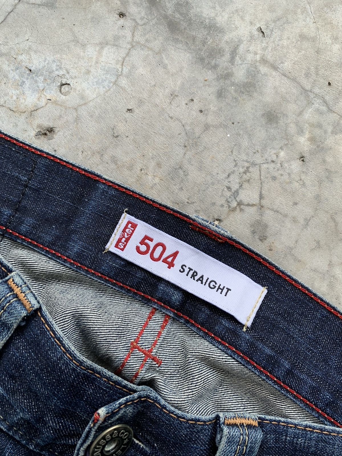 Levi's Vintage Levis 504 Aging Wash Denim Size US 32 / EU 48 - 4 Thumbnail