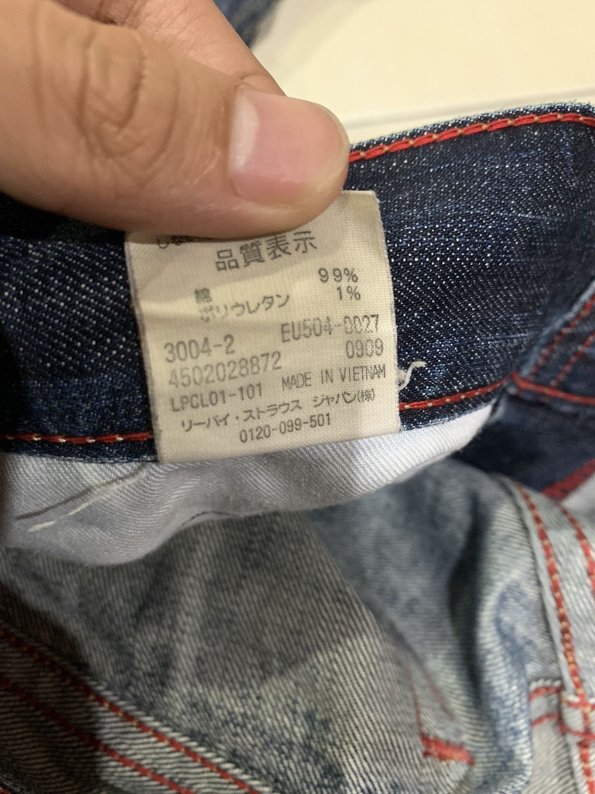 Levi's Vintage Levis 504 Aging Wash Denim Size US 32 / EU 48 - 10 Thumbnail