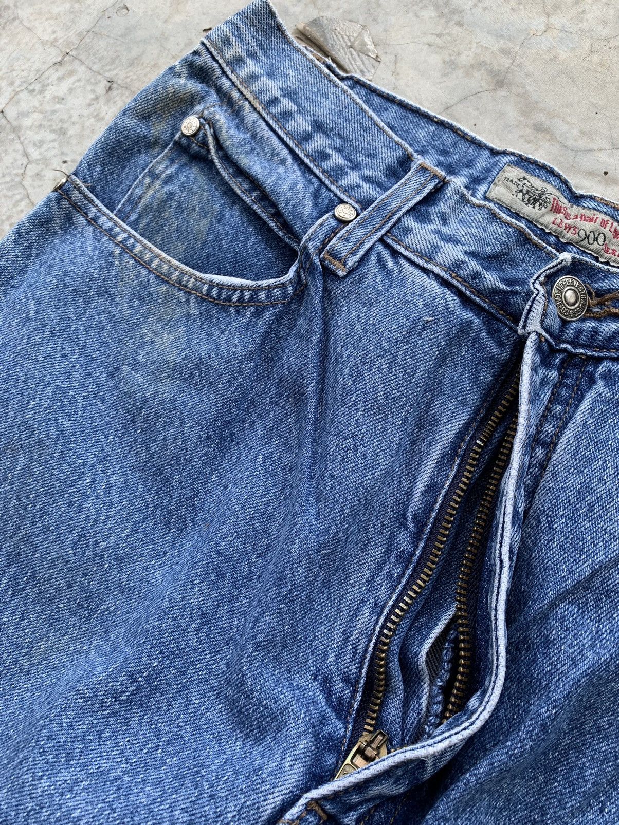 Levi's Vintage 90’s Levis 901 Grey Tab Distressed Denim Size 30" / US 8 / IT 44 - 3 Thumbnail