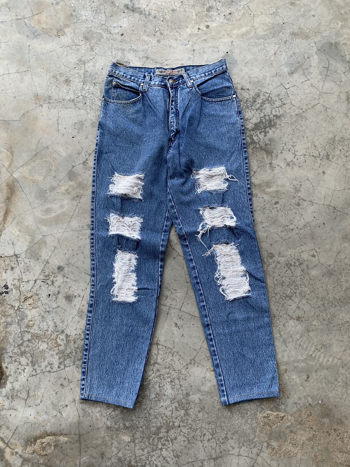 Levi's Vintage 90’s Levis 901 Grey Tab Distressed Denim Size 30" / US 8 / IT 44 - 1 Thumbnail
