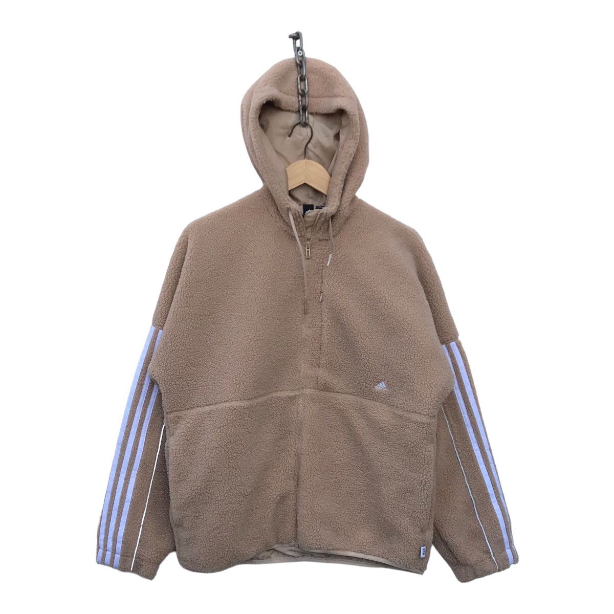 Adidas Fleece Sherpa Sweater Hoodie Streetwear Fashion