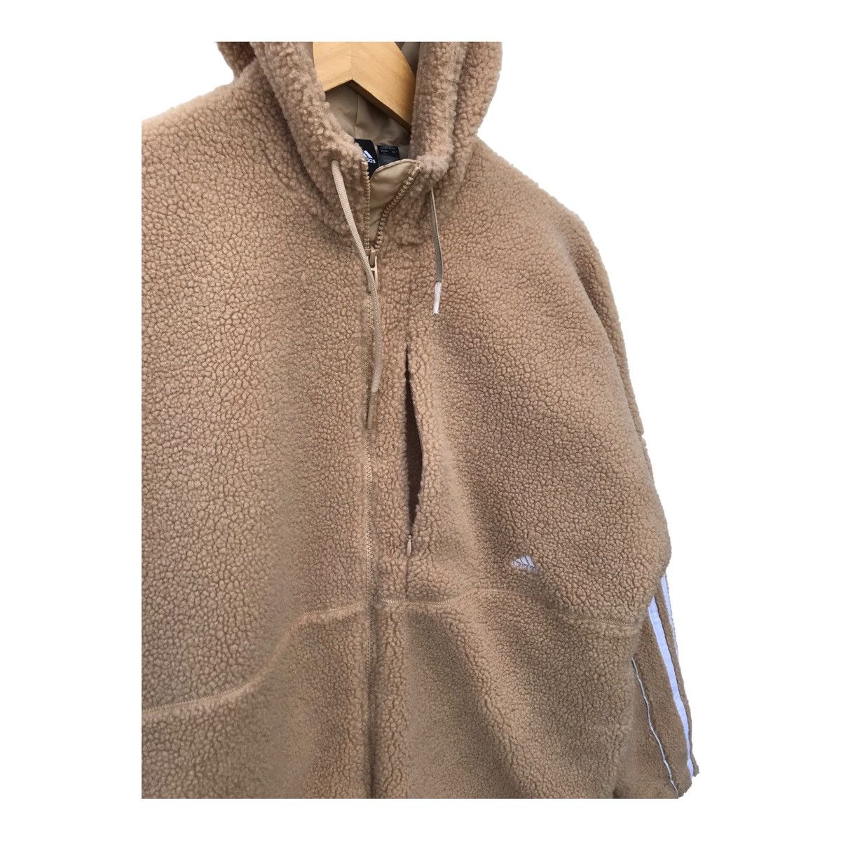 Adidas Adidas Fleece Sherpa Sweater Hoodie Streetwear Fashion Size US L / EU 52-54 / 3 - 4 Thumbnail