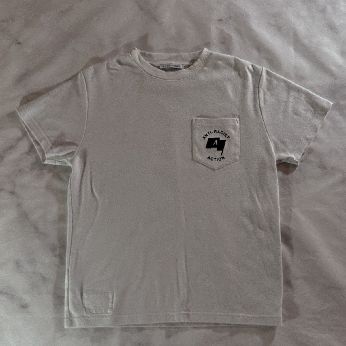 1017 ALYX 9SM × Alyx Anti-Racist Action White Pocket Tee Size US S / EU 44-46 / 1 - 2 Thumbnail