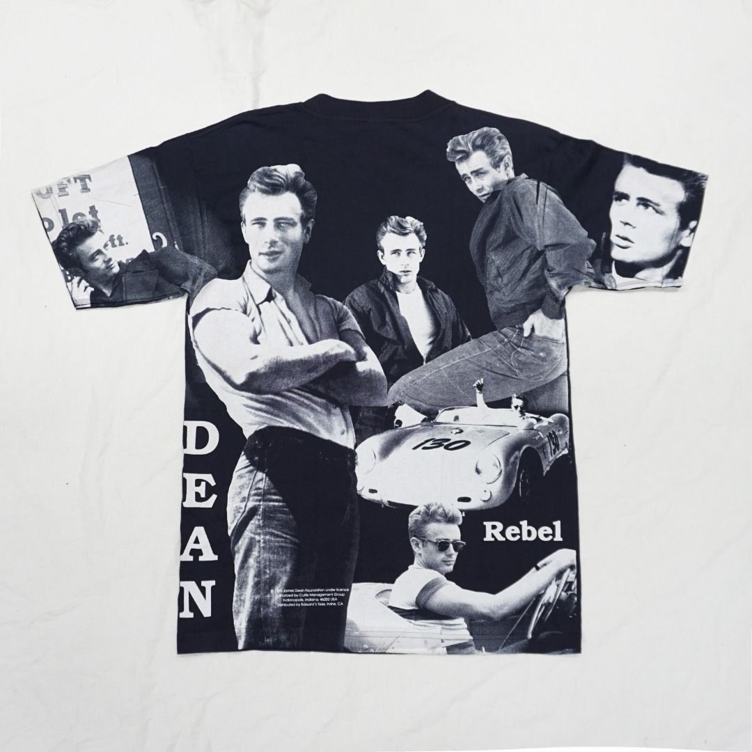 Mostly Heard Rarely Seen × Vintage 90's James Dean all-over print T-Shirt Size US M / EU 48-50 / 2 - 3 Thumbnail