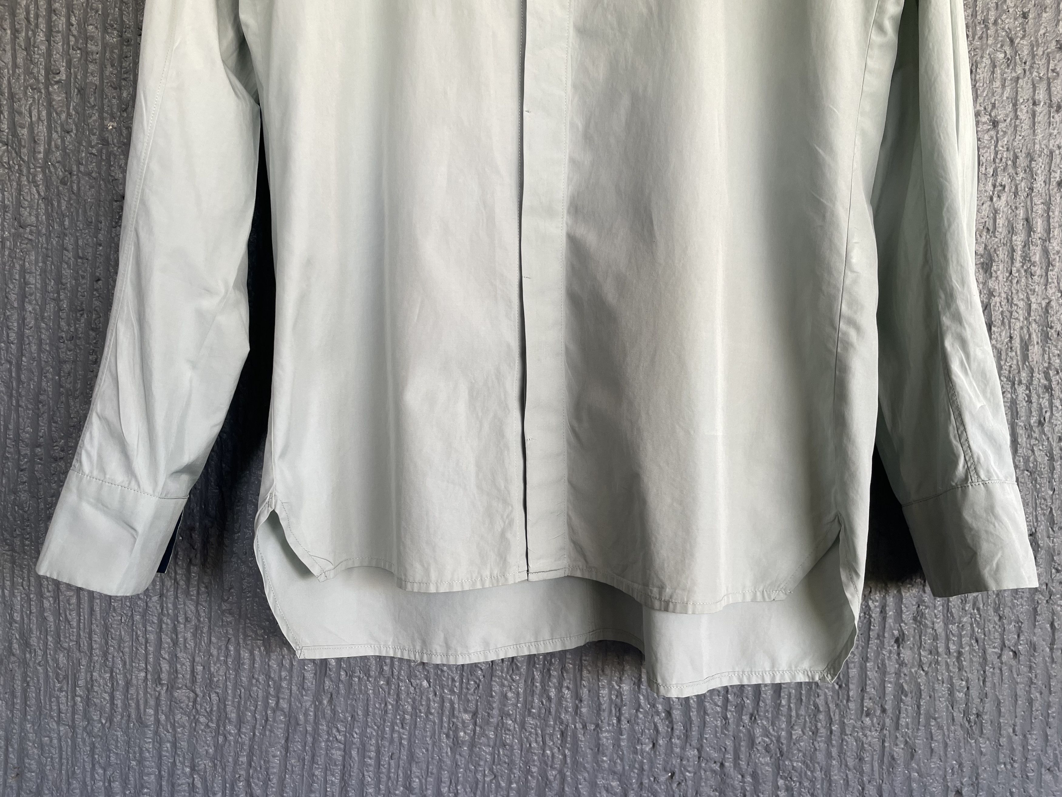 Japanese Brand Kazuyuki Kumagai Attachment Blue Collar Button Up Size US XL / EU 56 / 4 - 5 Thumbnail