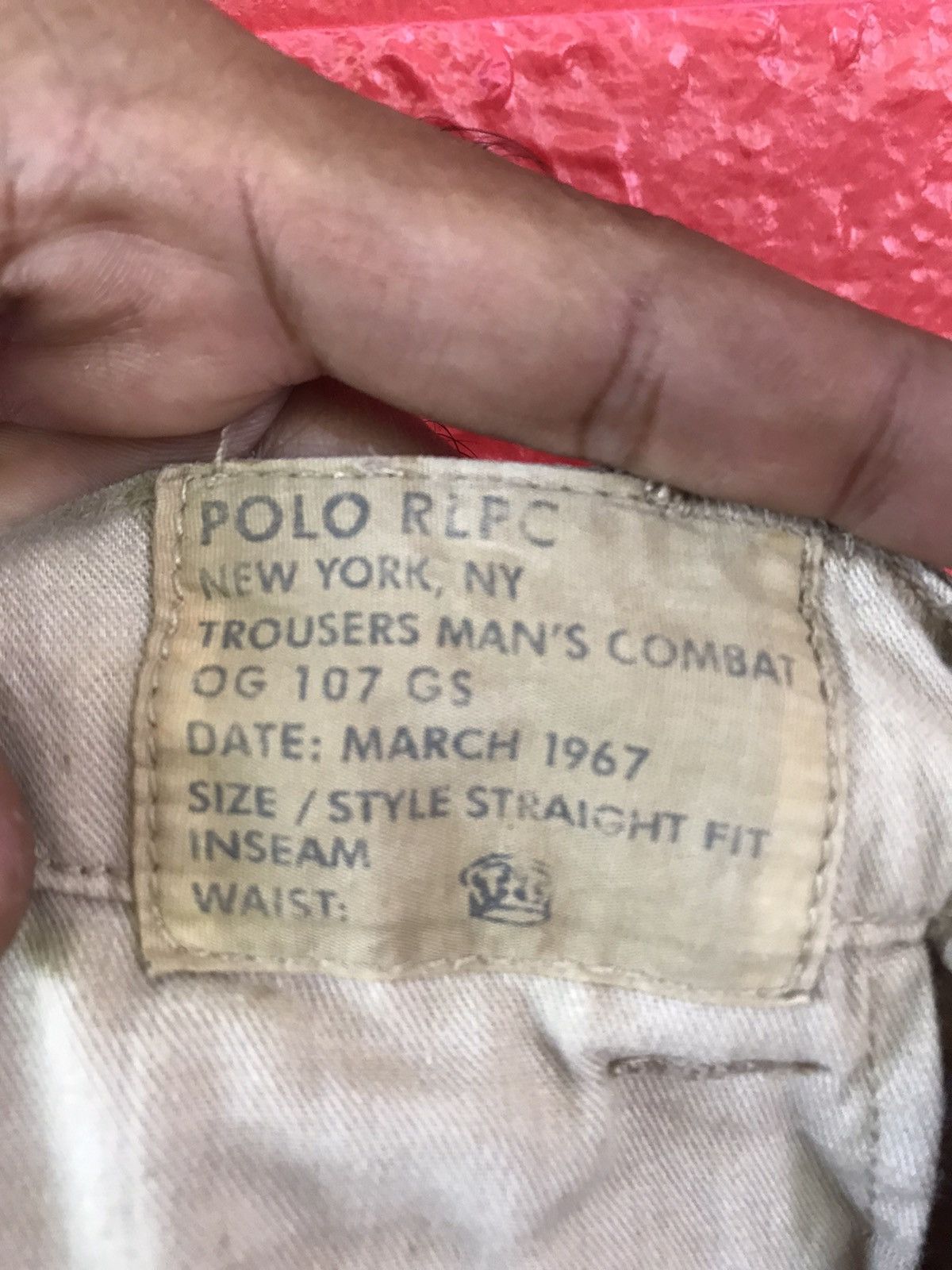 Polo Ralph Lauren × Vintage Polo Ralph Lauren Trousers Man’s Combat Tactical Cargo Pant Size US 36 / EU 52 - 19 Thumbnail