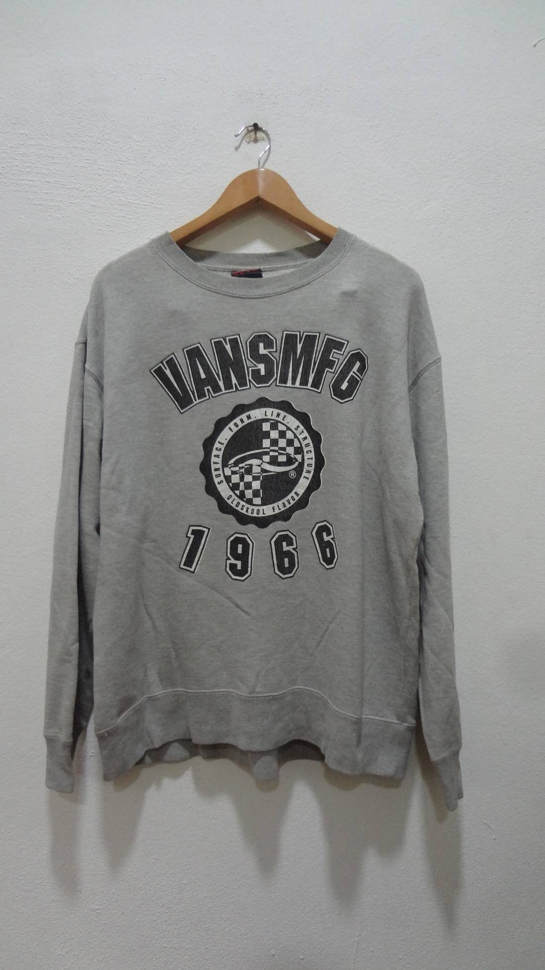 Vans × Vintage Vintage VansMFG 1966 Grey Sweatshirt – Old Skool Flavor Size US L / EU 52-54 / 3 - 1 Thumbnail