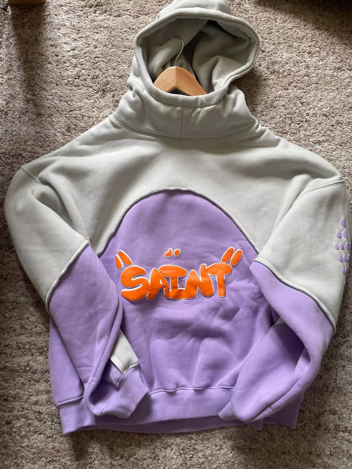 Japanese Brand Three-dimensional foam Saint hoodie Size US XL / EU 56 / 4 - 3 Thumbnail