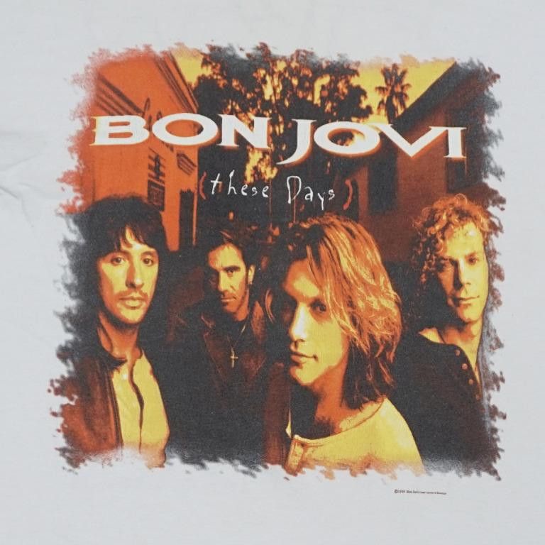 Band Tees × Bon Jovi × Vintage 1995 Bon Jovi "These Days Tour" T-Shirt MADE IN USA Size US L / EU 52-54 / 3 - 2 Thumbnail