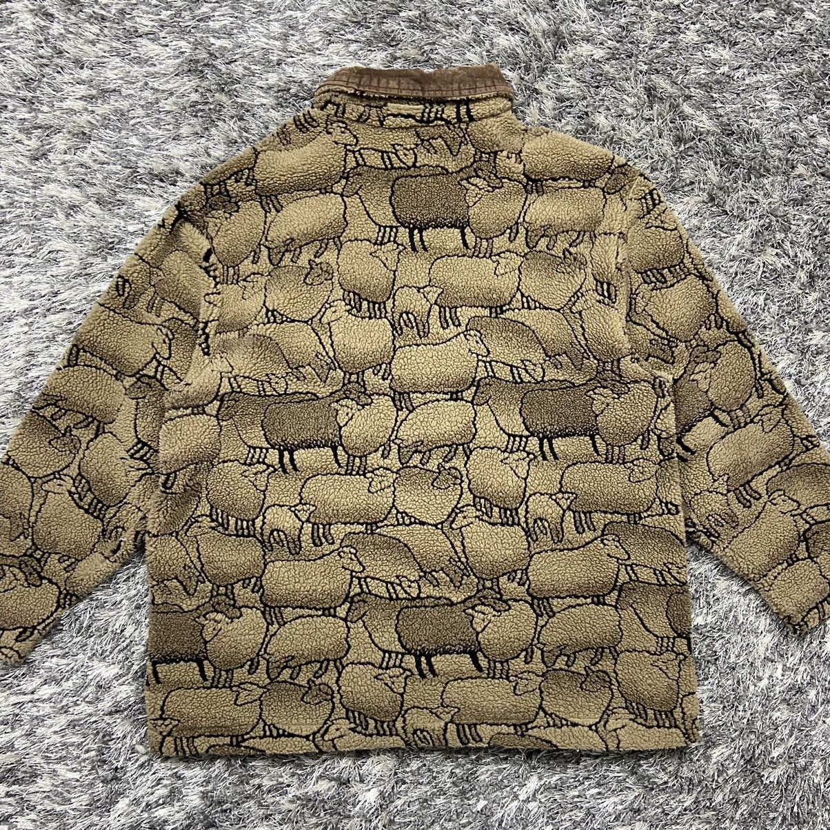 Orvis ORVIS CUTE SHEEPS OVER KNITTED RARE SHERPA JACKET - № 2096 Size US L / EU 52-54 / 3 - 5 Thumbnail